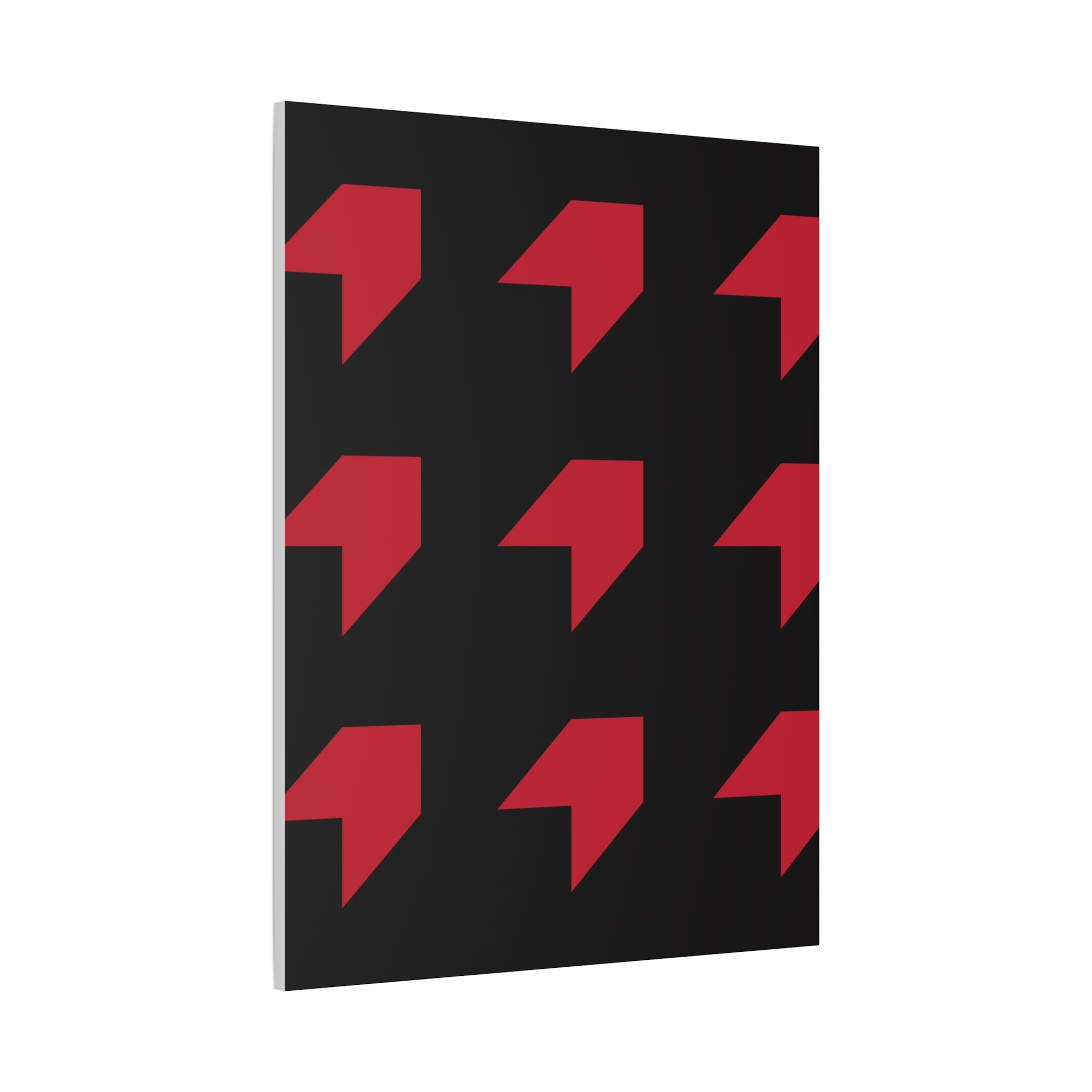 Red Geometric Arrow Canvas Art