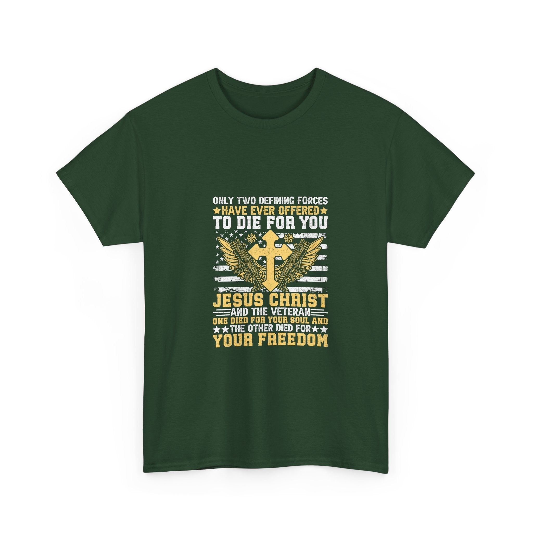 Veteran & Jesus: Faith & Freedom Tee