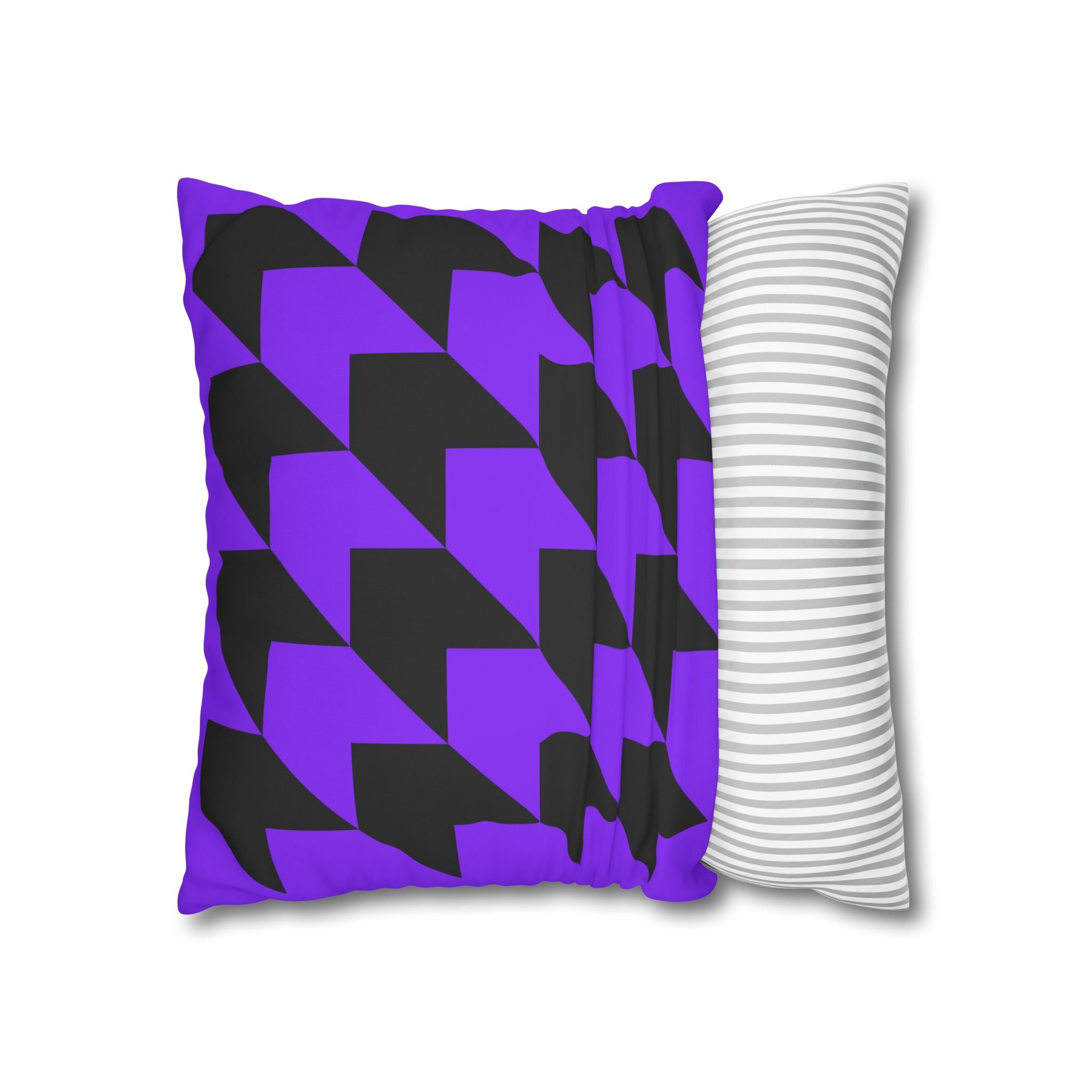 Geometric Purple Arrow Pillowcase