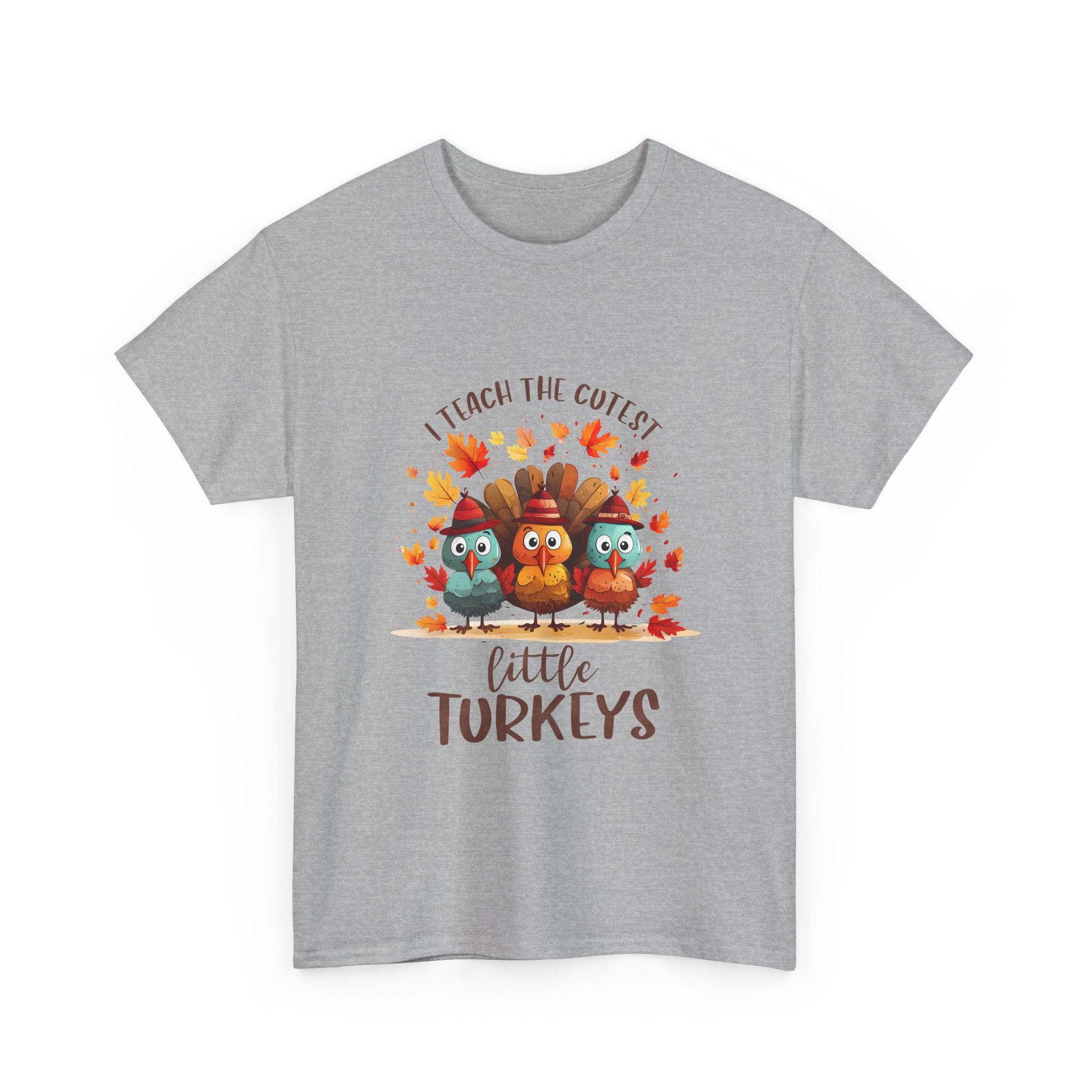 Cute Turkeys Thanksgiving Teacher T-Shirt