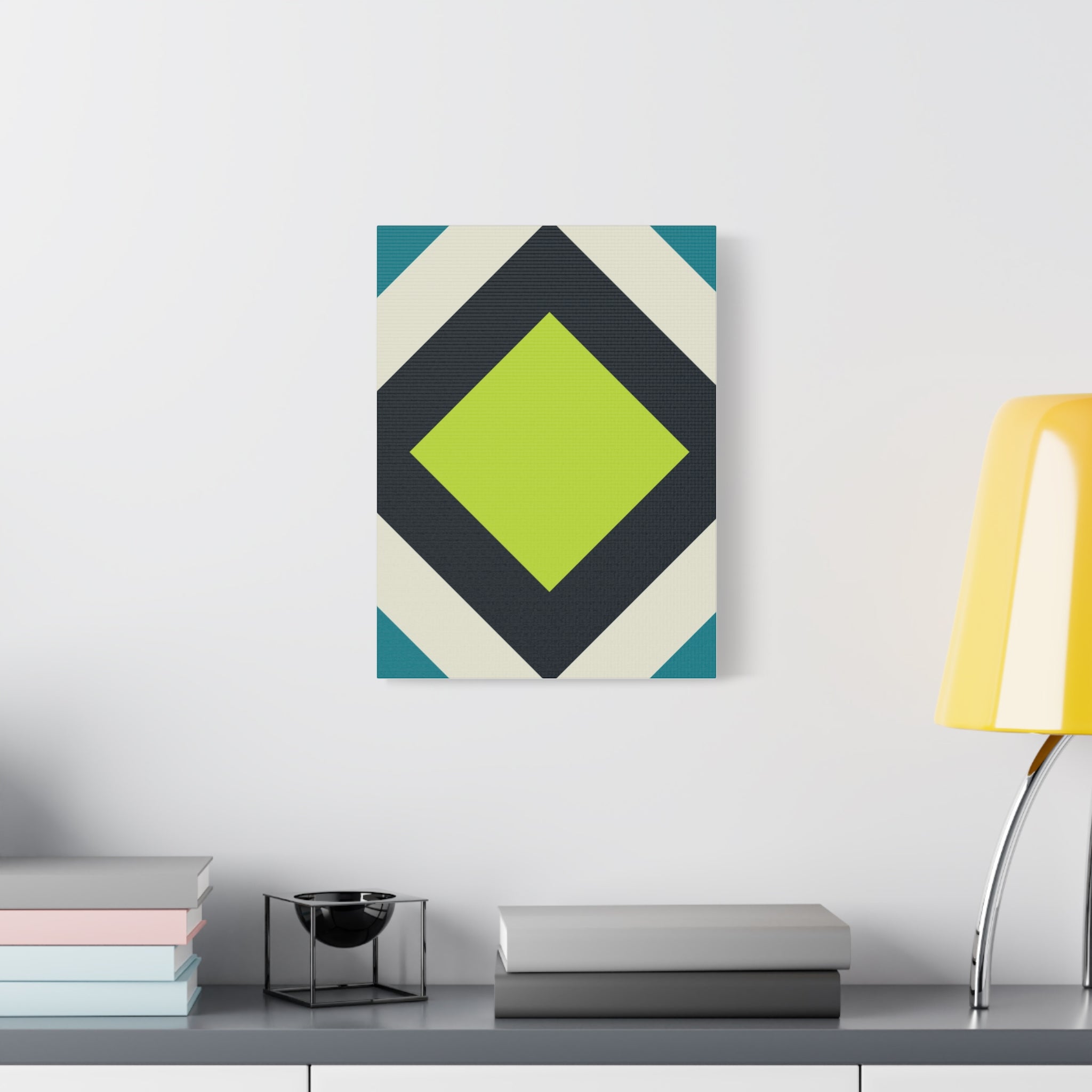 Geometric Diamond Canvas Art Print