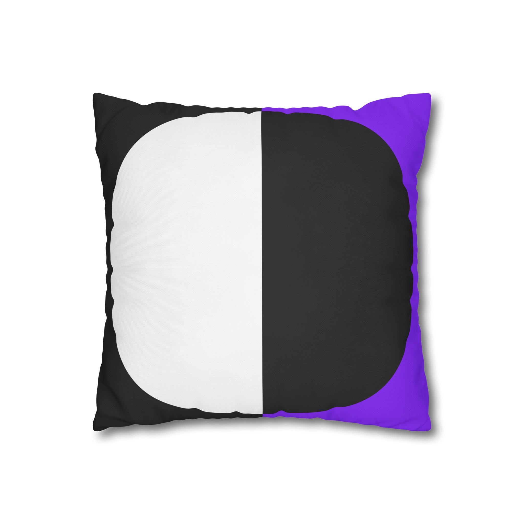 Geometric Purple & Black Pillowcase