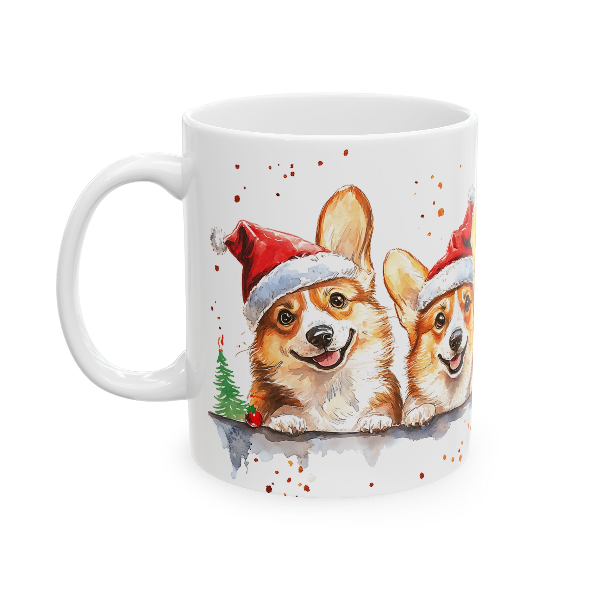 Corgi Christmas Mug: Santa Corgis!