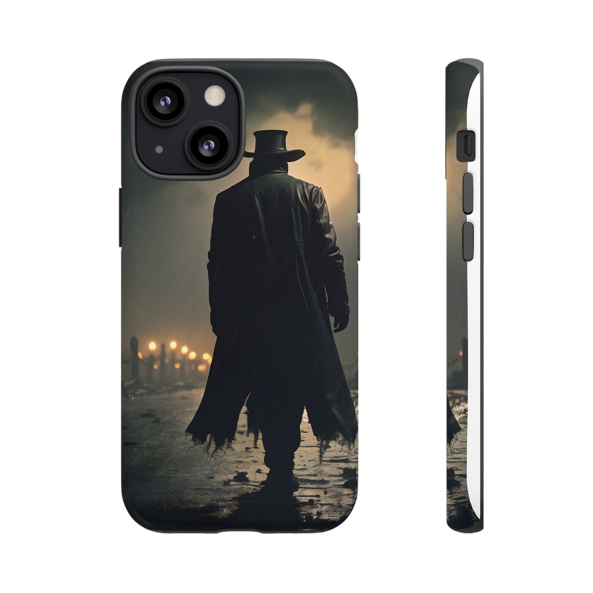 Mysterious Night Walk Hexagon Stone iPhone Case