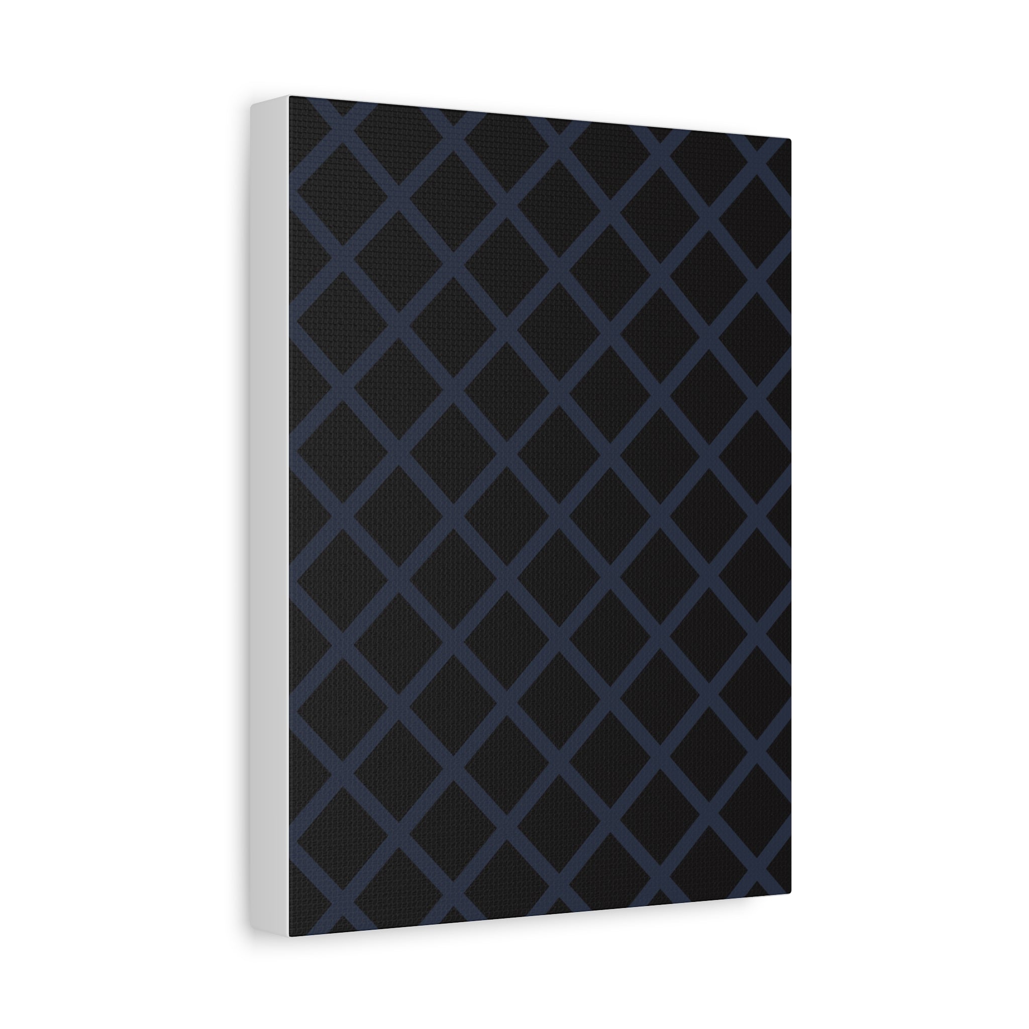 Geometric Diamond Lattice Canvas Art