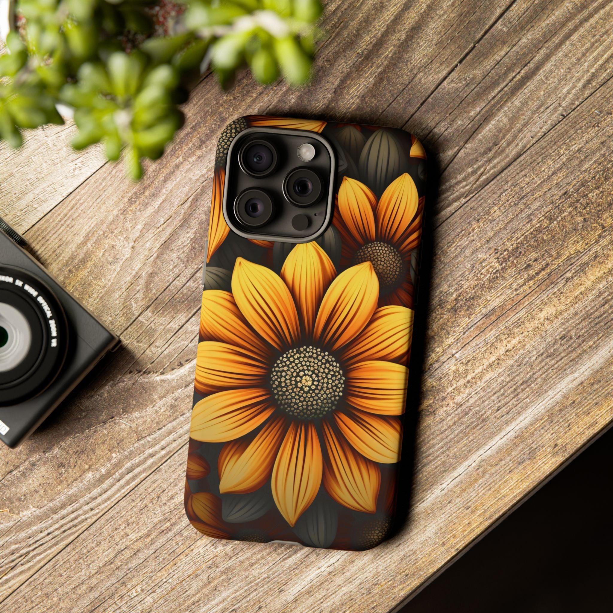 Sunburst Hexagon iPhone Case - Rugged Texture