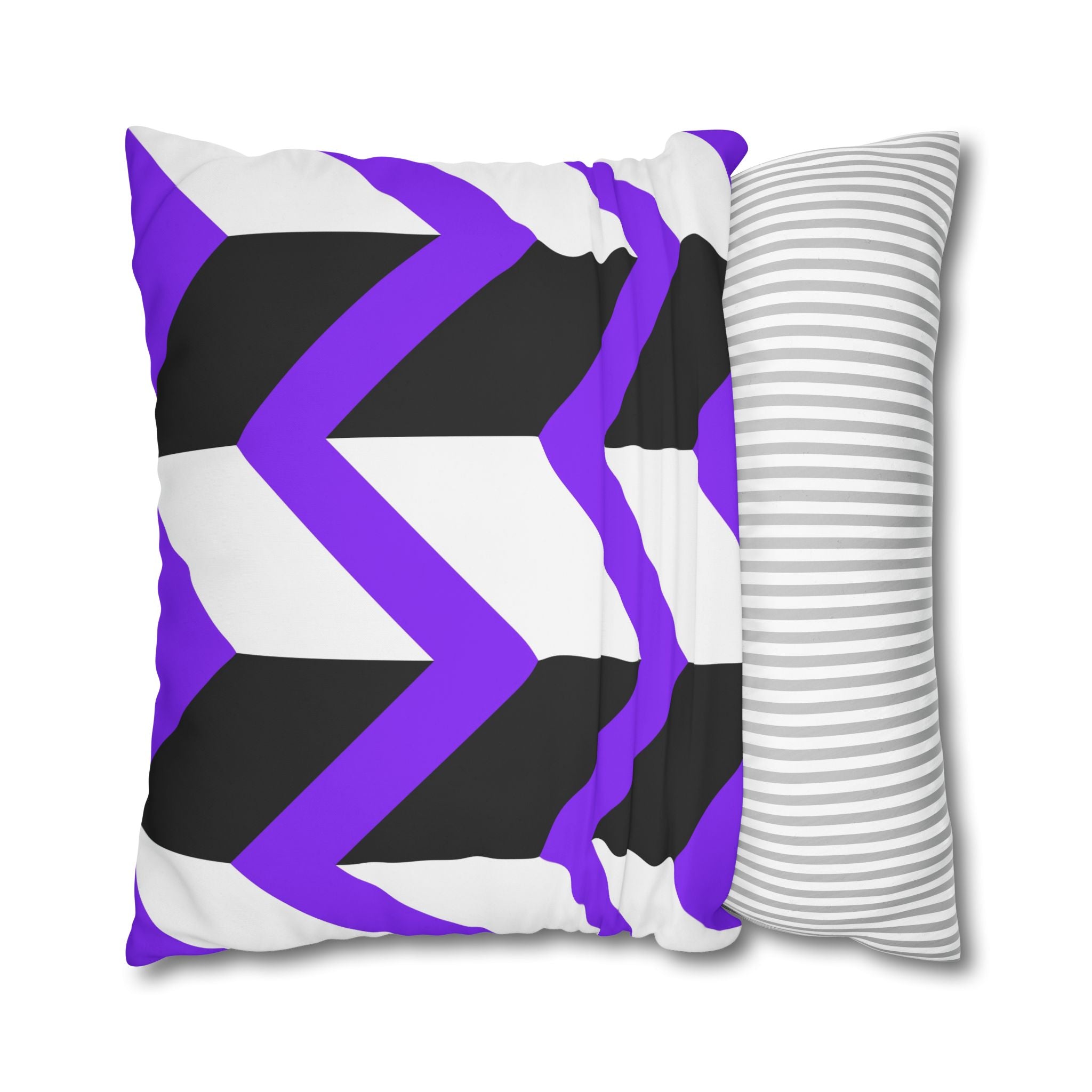 Geometric Zigzag Purple Pillowcase