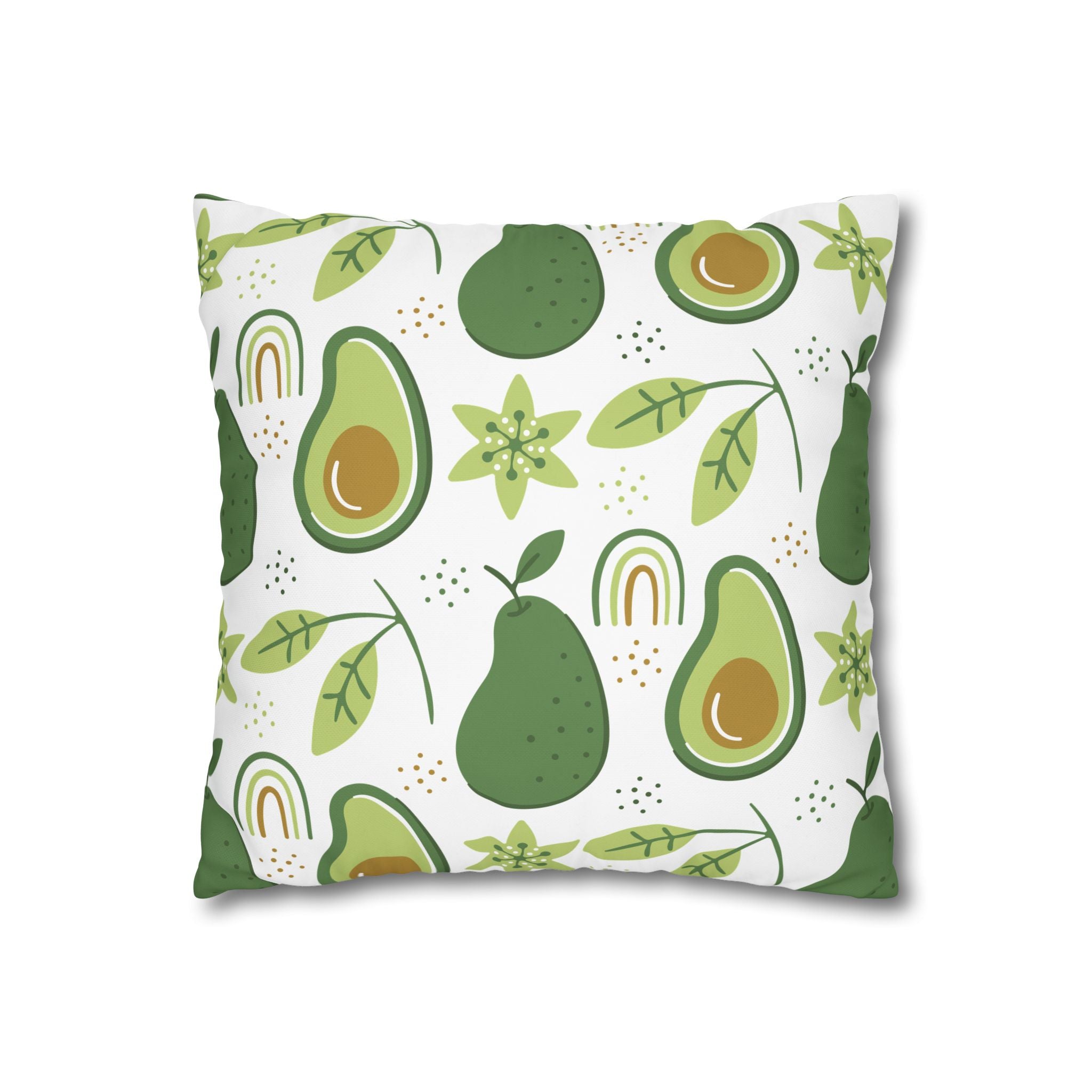 Avocado Leaf Pillowcase - Retro Green