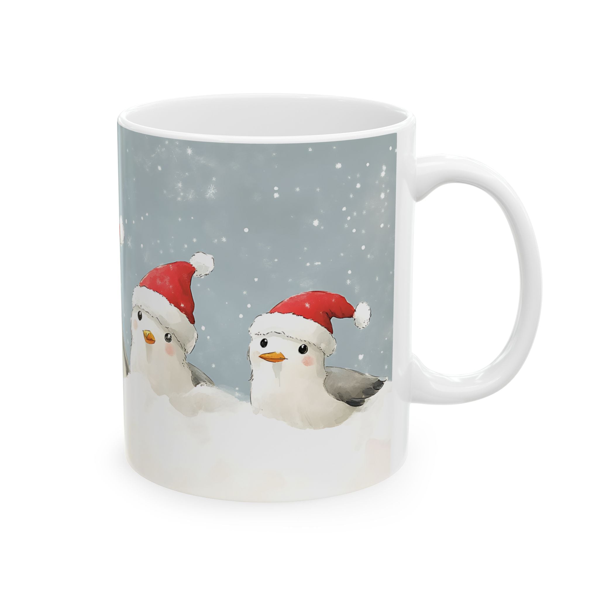 Cozy Birds Christmas Mug