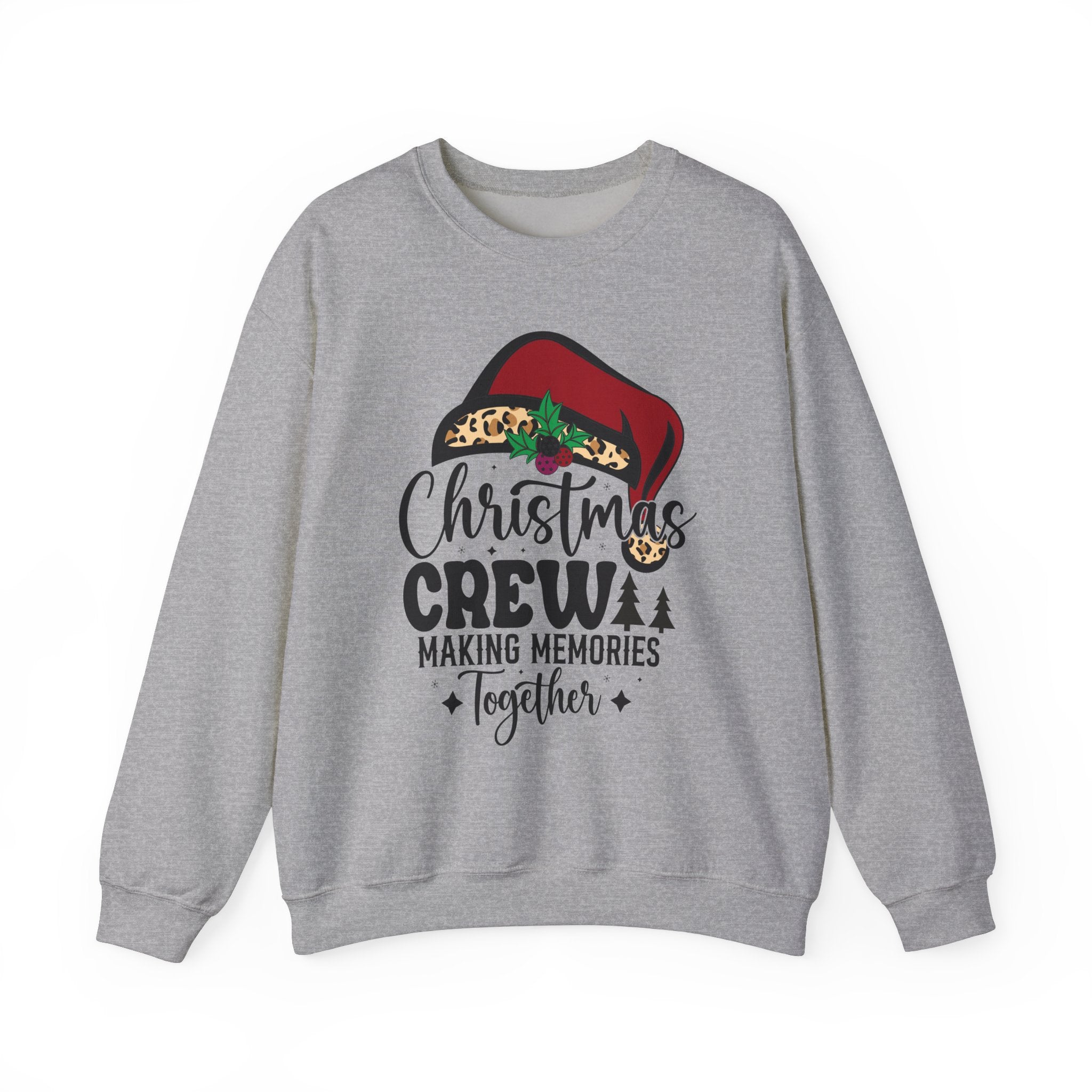 Leopard Santa Hat Christmas Sweatshirt