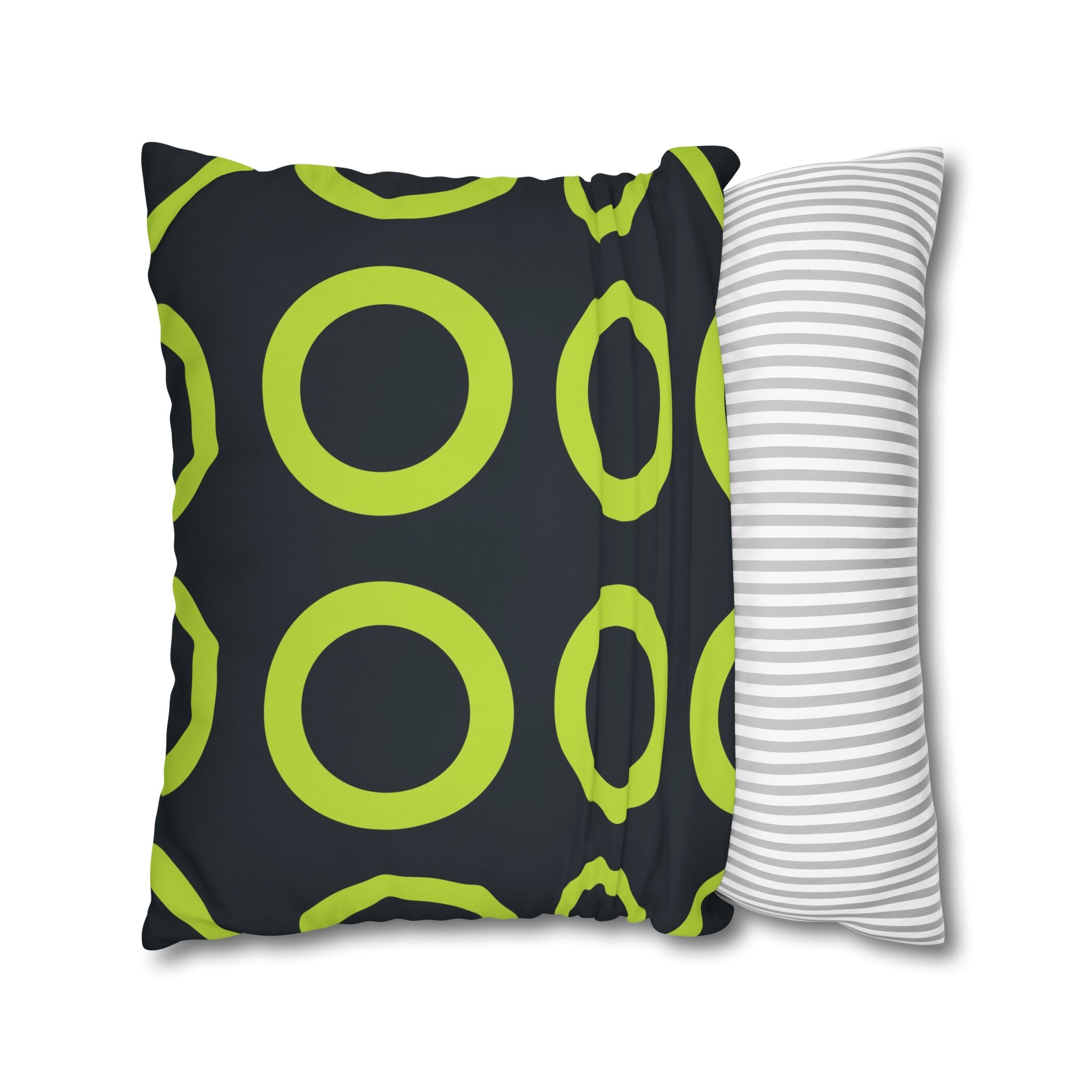 Lime Green Circle Geo Pillowcase