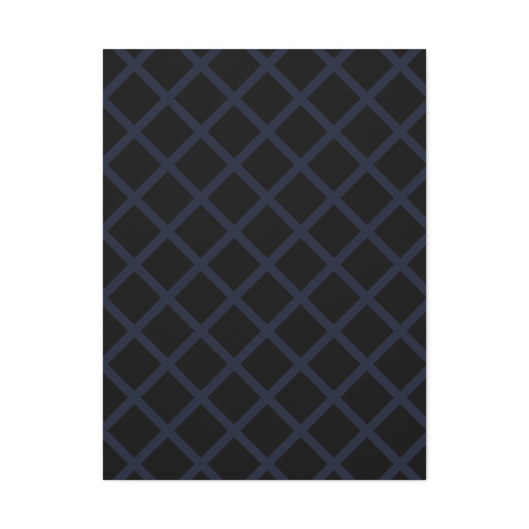 Geometric Diamond Lattice Canvas Art