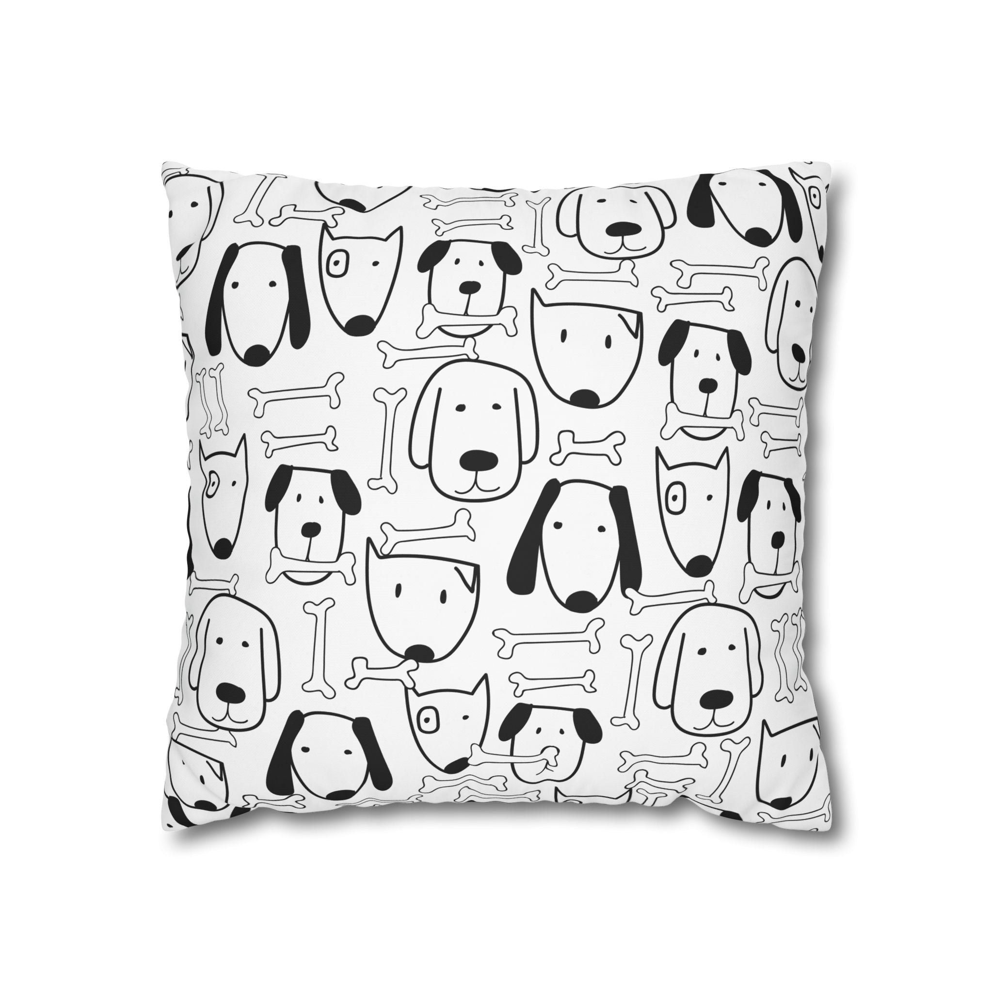 Cute Puppy Bone Pillowcase - Kids'