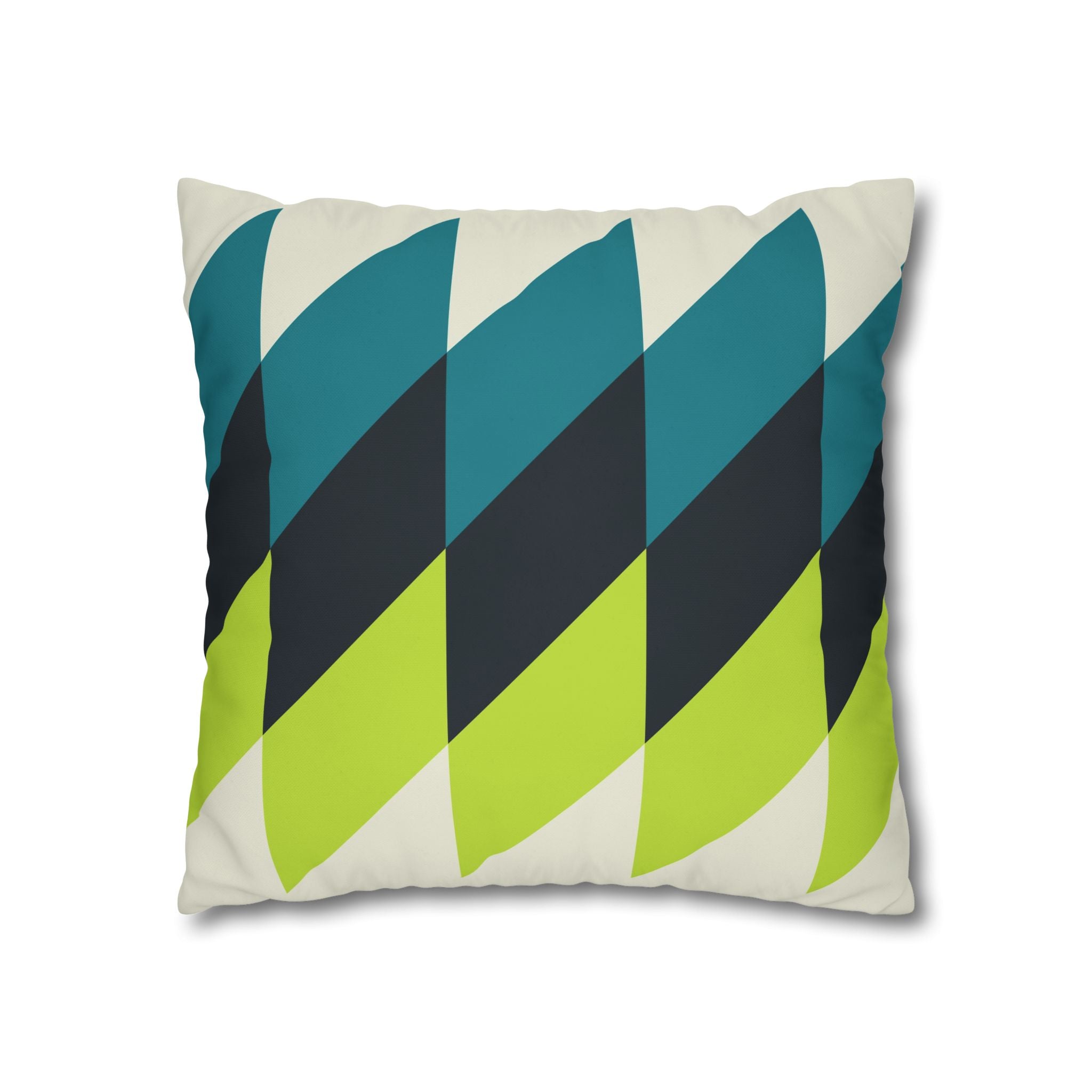 Geometric Teal Pillowcase - Modern Decor