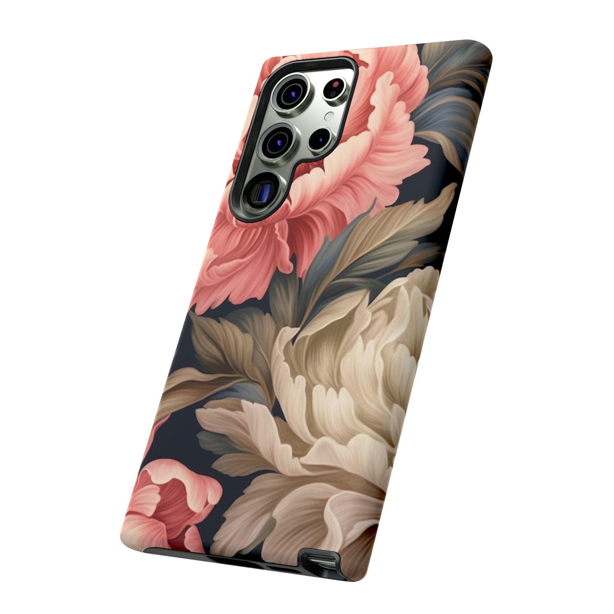 Blush Peony Floral Samsung Phone Case