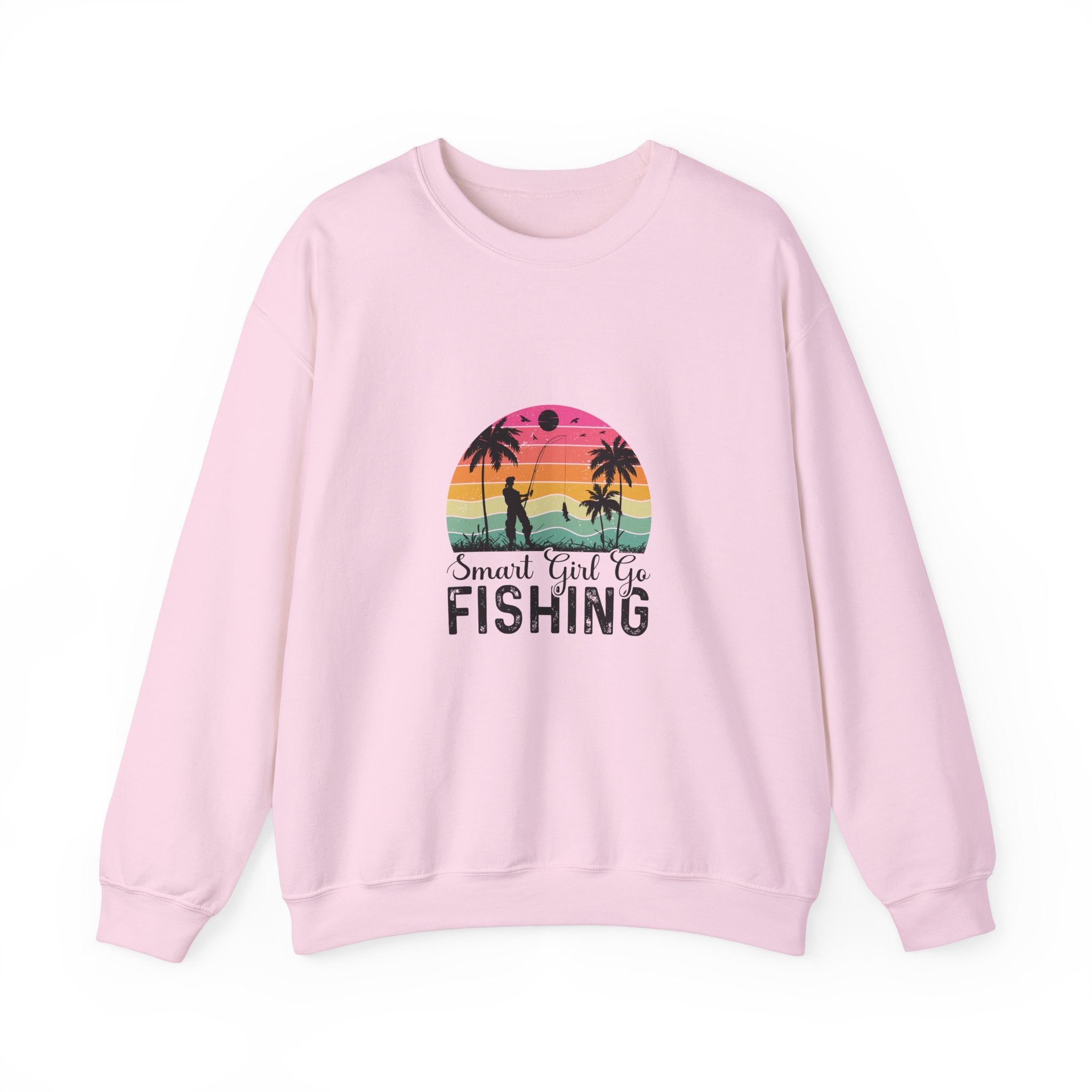 Smart Girl Go Fishing Retro Sweatshirt