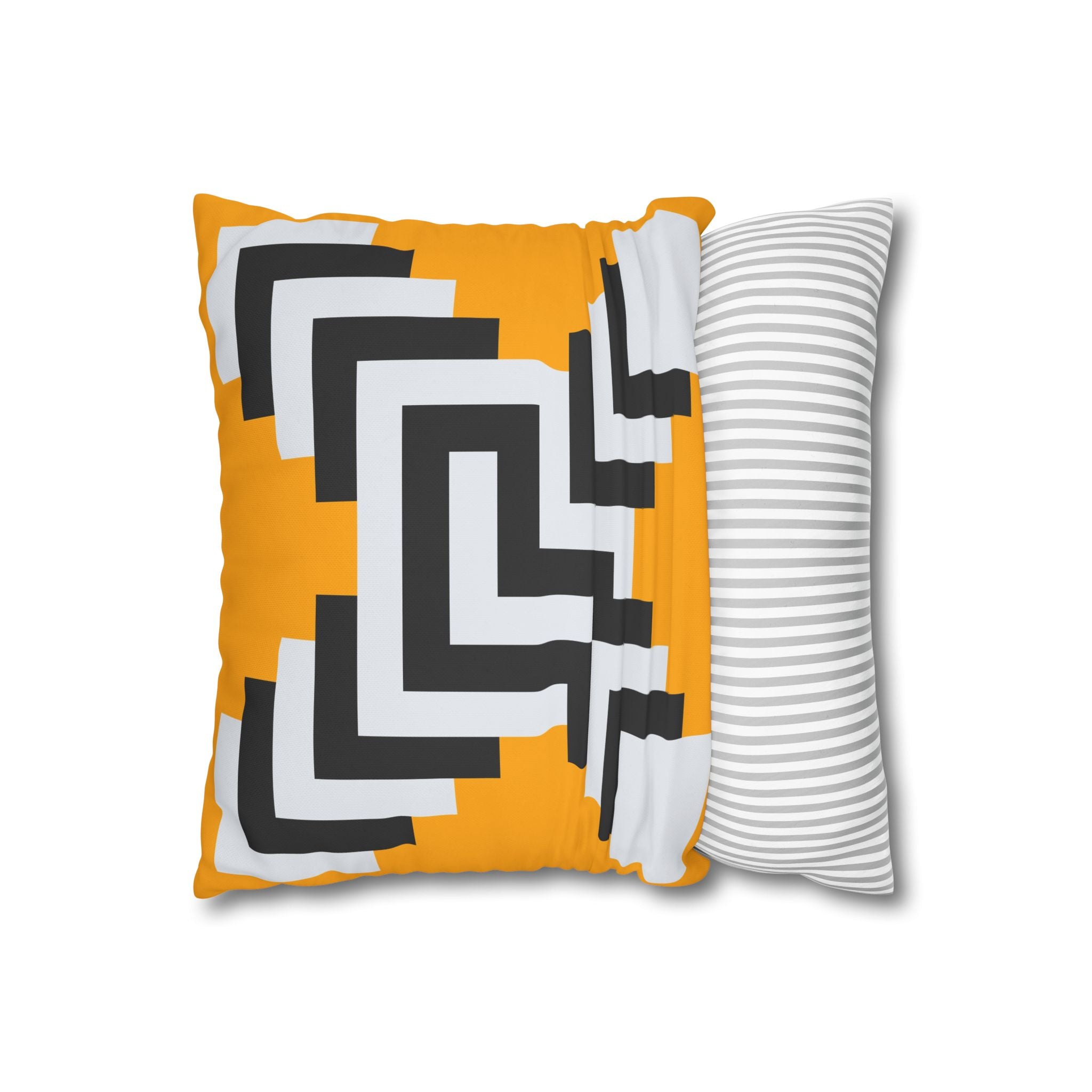 Geometric Gold Pillowcase - Abstract X Design