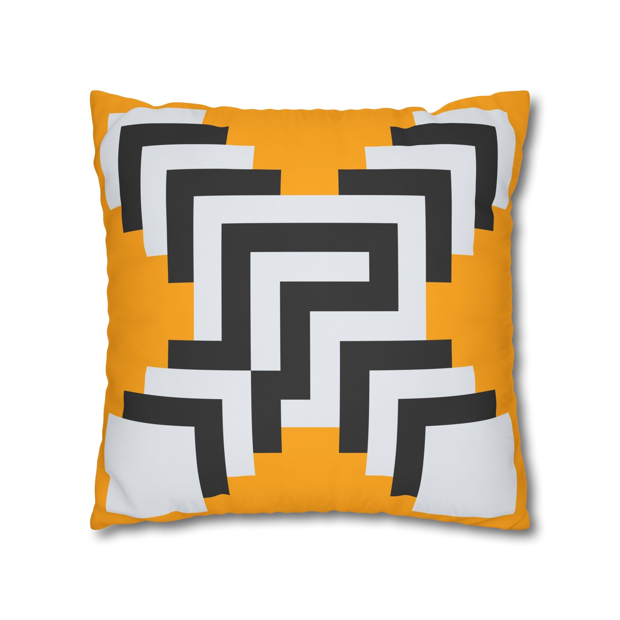 Geometric Gold Pillowcase - Abstract X Design