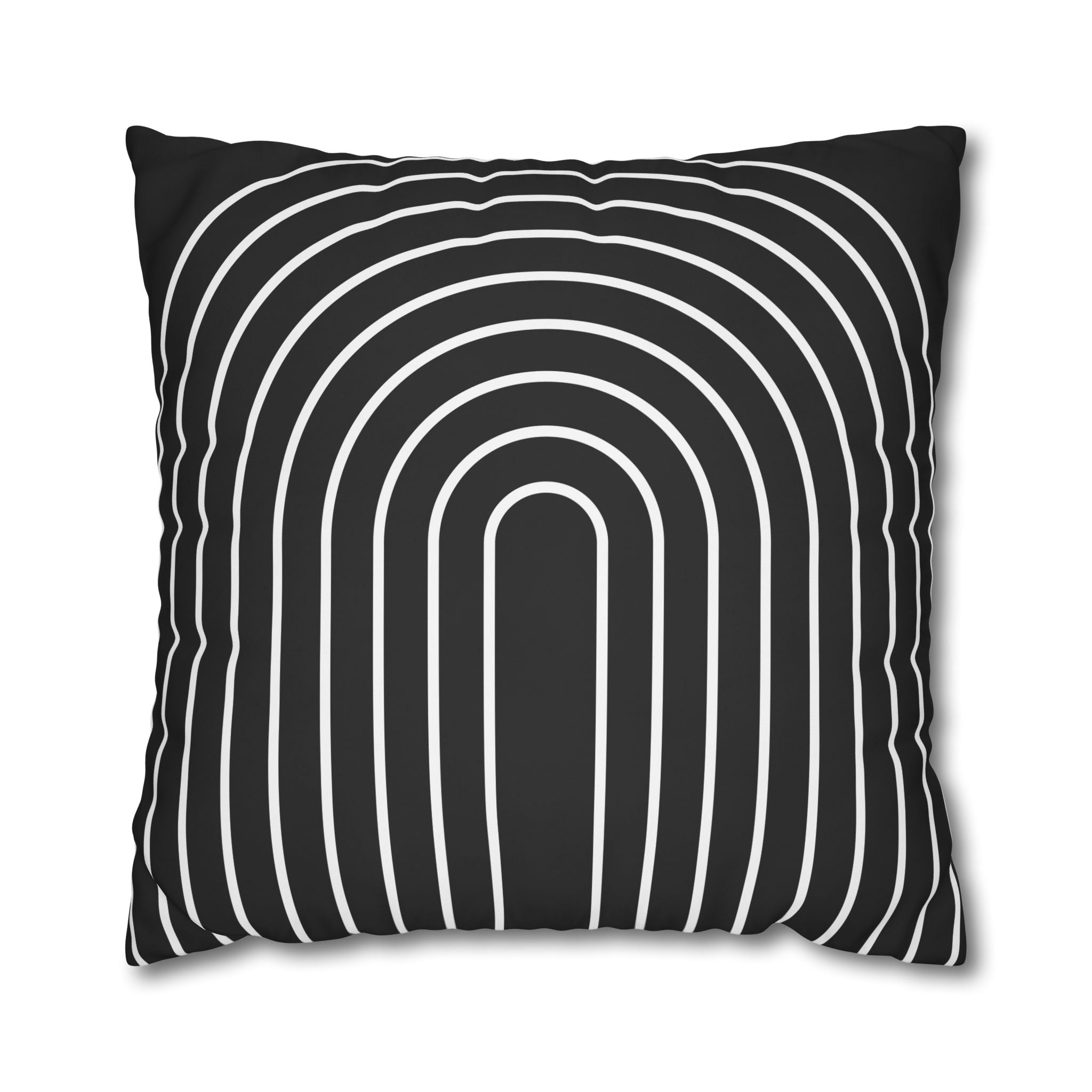 Minimalist Arch Pillowcase - Black & White