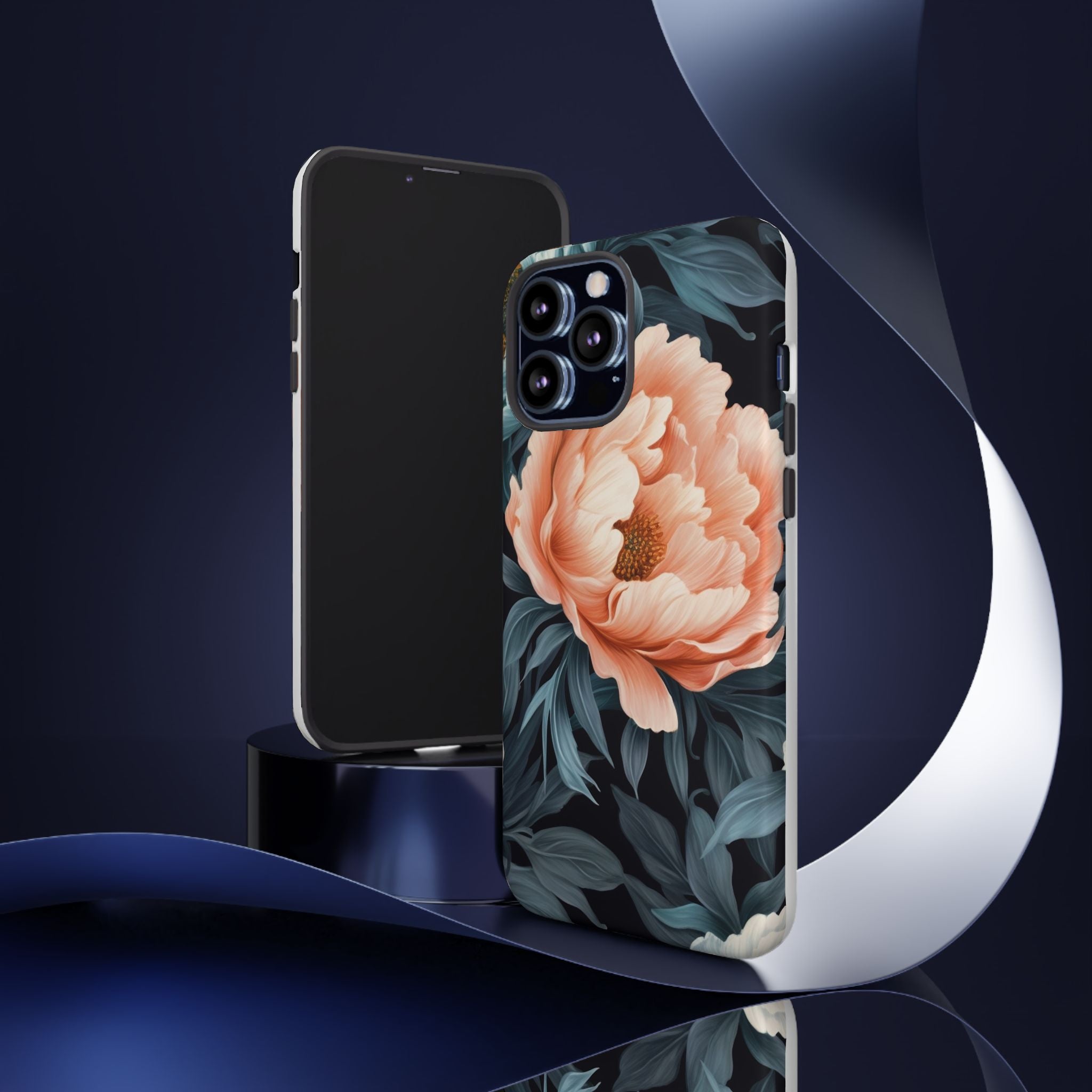 Moody Floral iPhone Case - Hexagon Stone