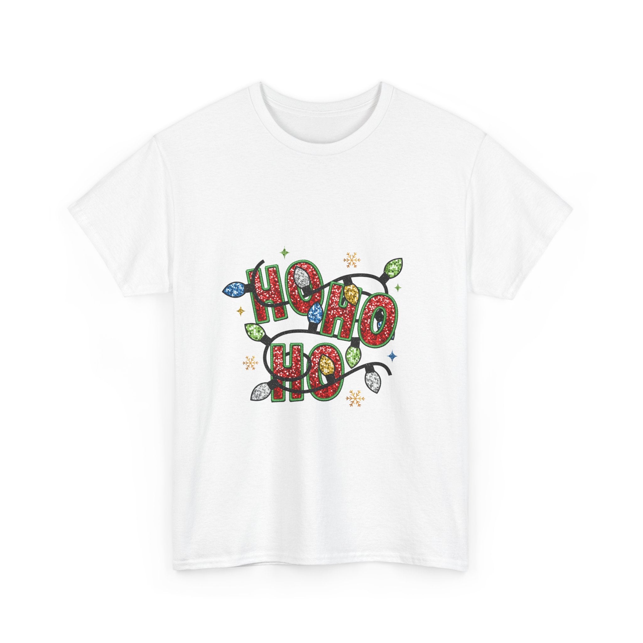 Ho Ho Ho Glitter Christmas T-Shirt