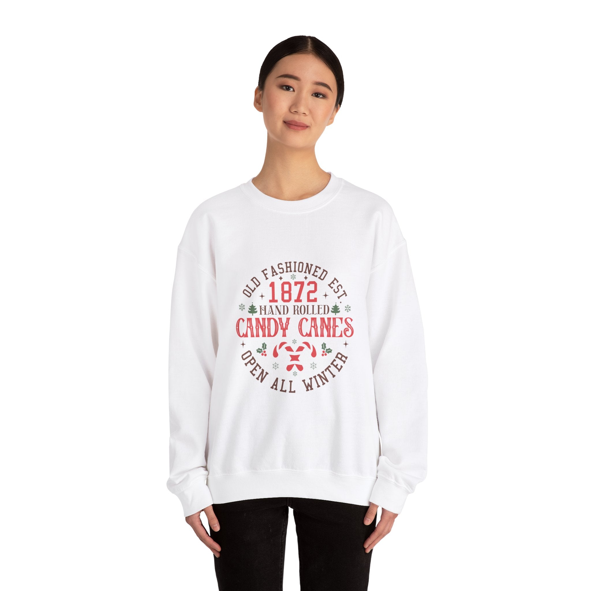 1872 Candy Canes Christmas Sweatshirt