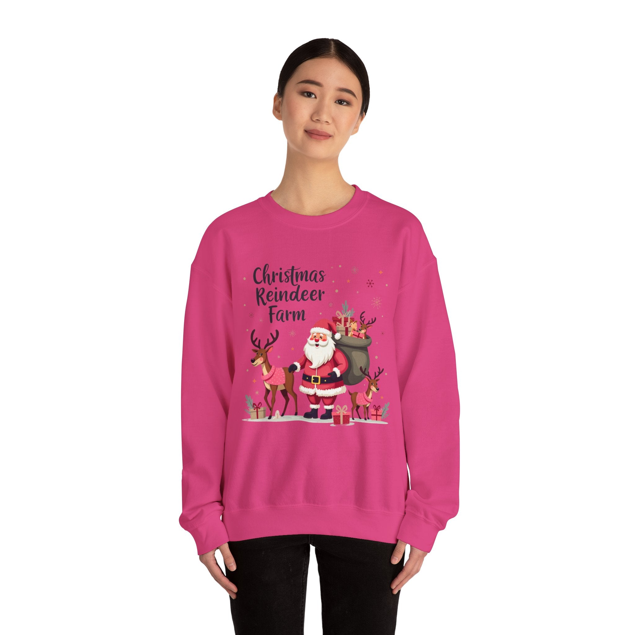 Christmas Reindeer Farm Sweatshirt