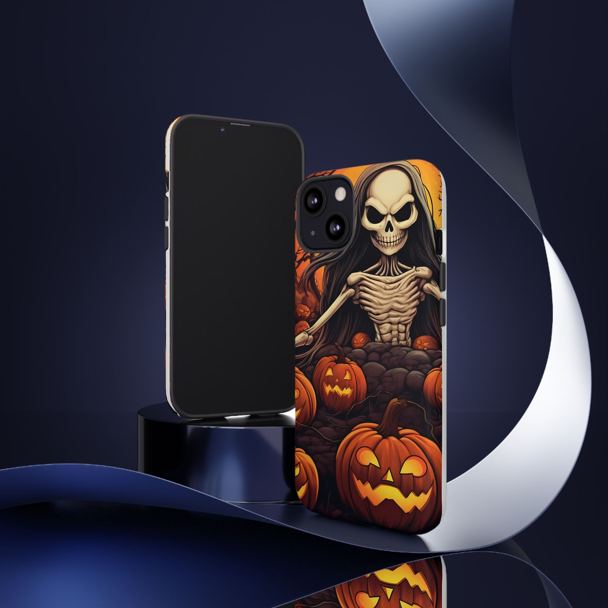 Spooky Skeleton Hexagon iPhone Case