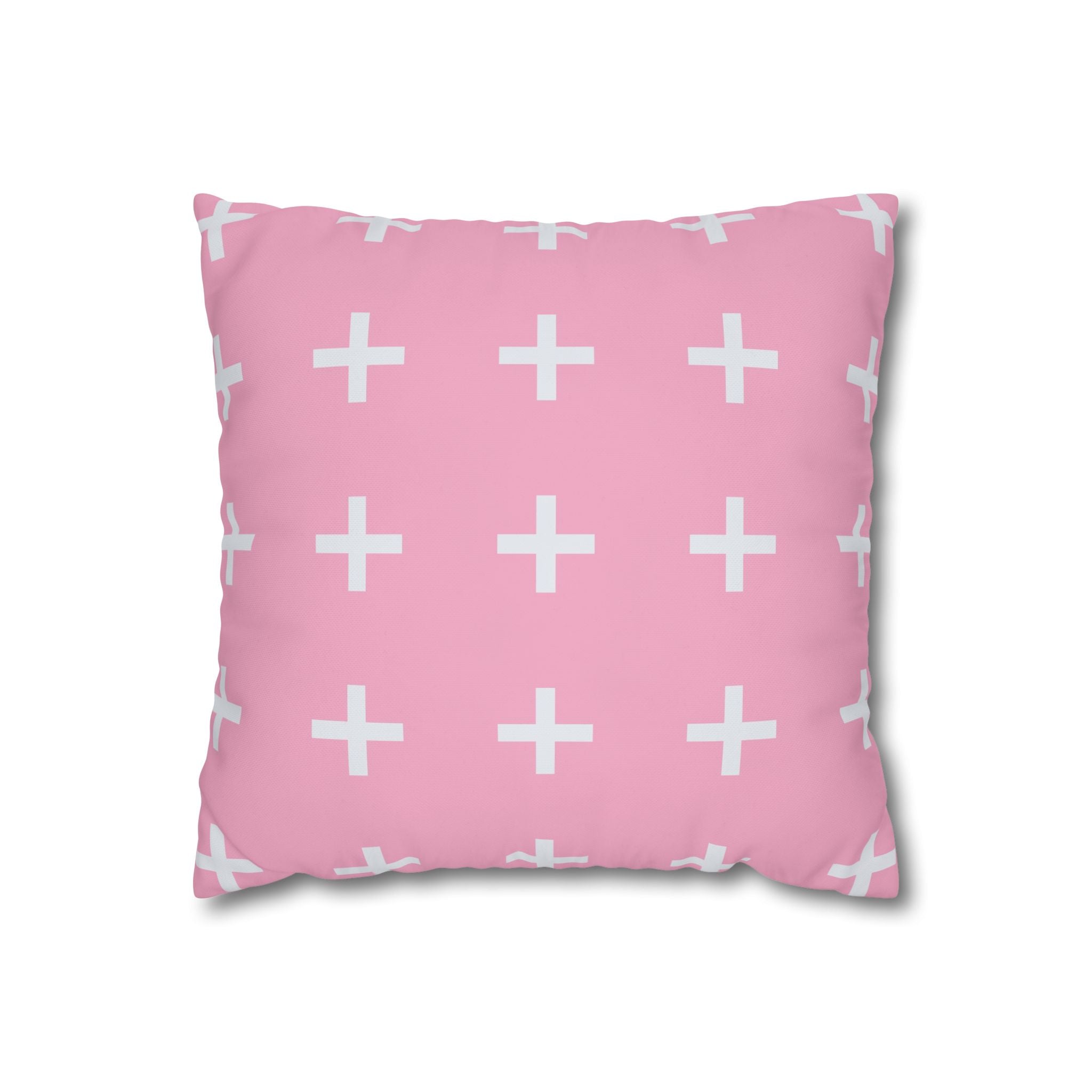 Pink Plus Sign Pillowcase - Cute & Chic