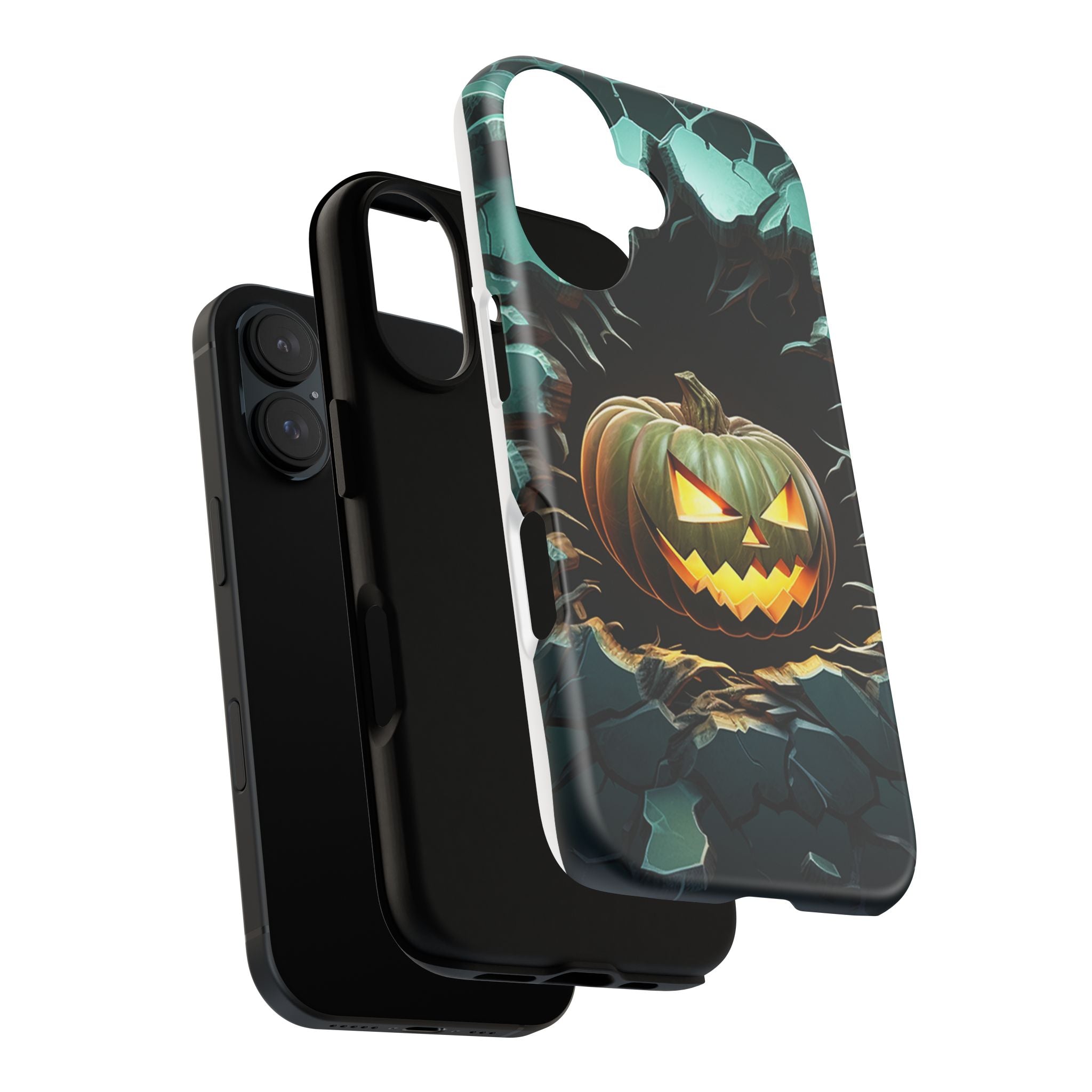 Spooky Jack-o'-Lantern Hexagon iPhone Case