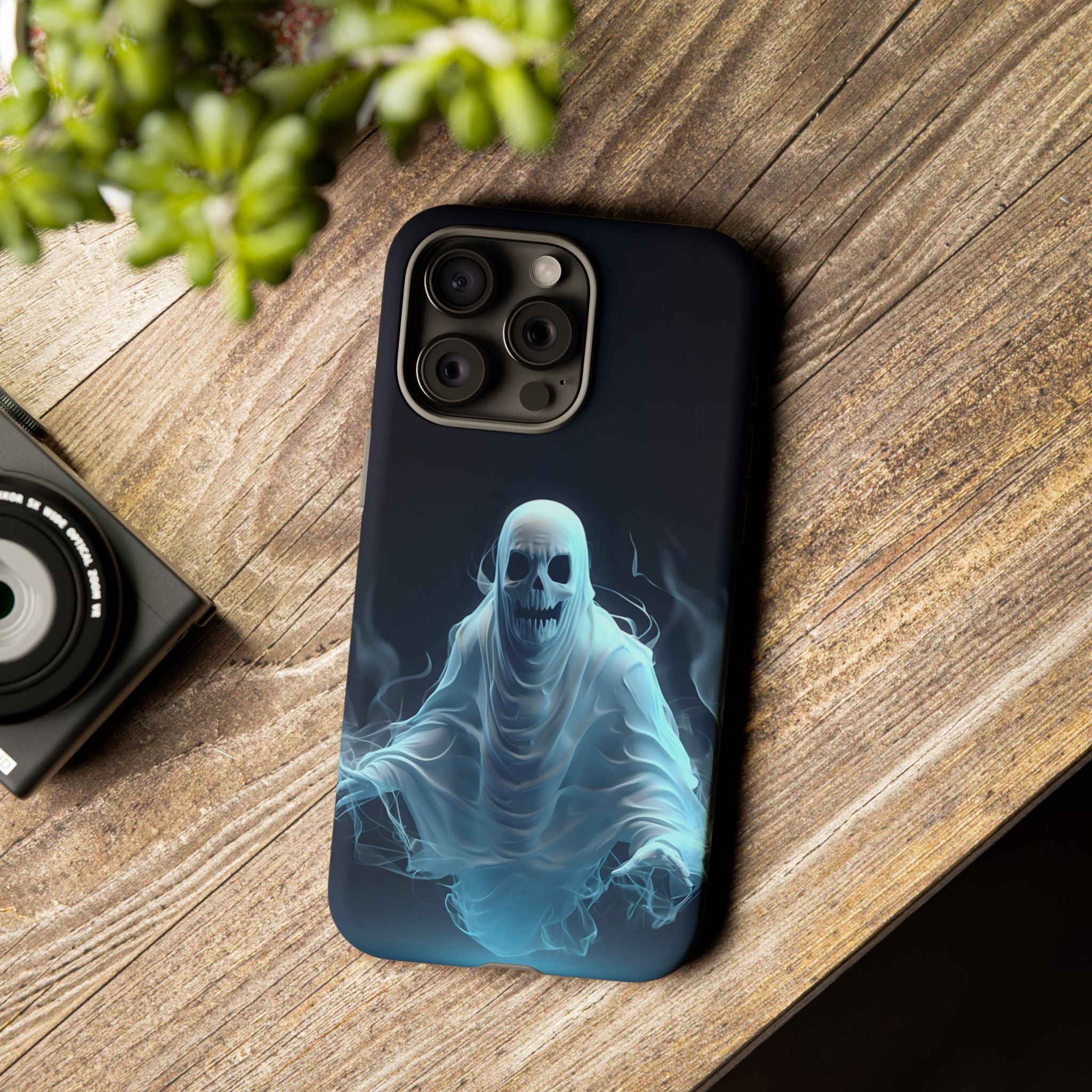 Ethereal Ghost Hexagon iPhone Case