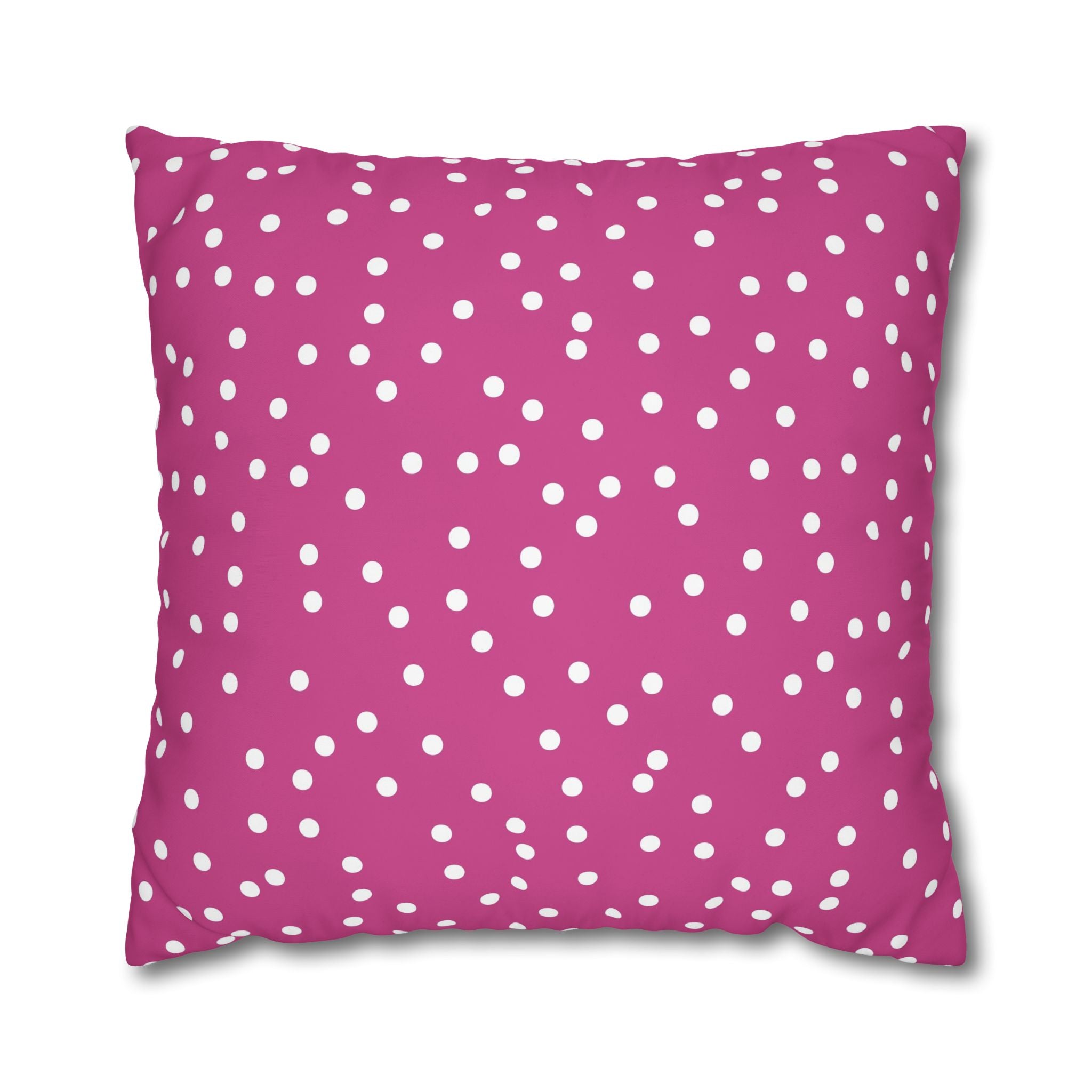 Magenta Polka Dot Pillowcase