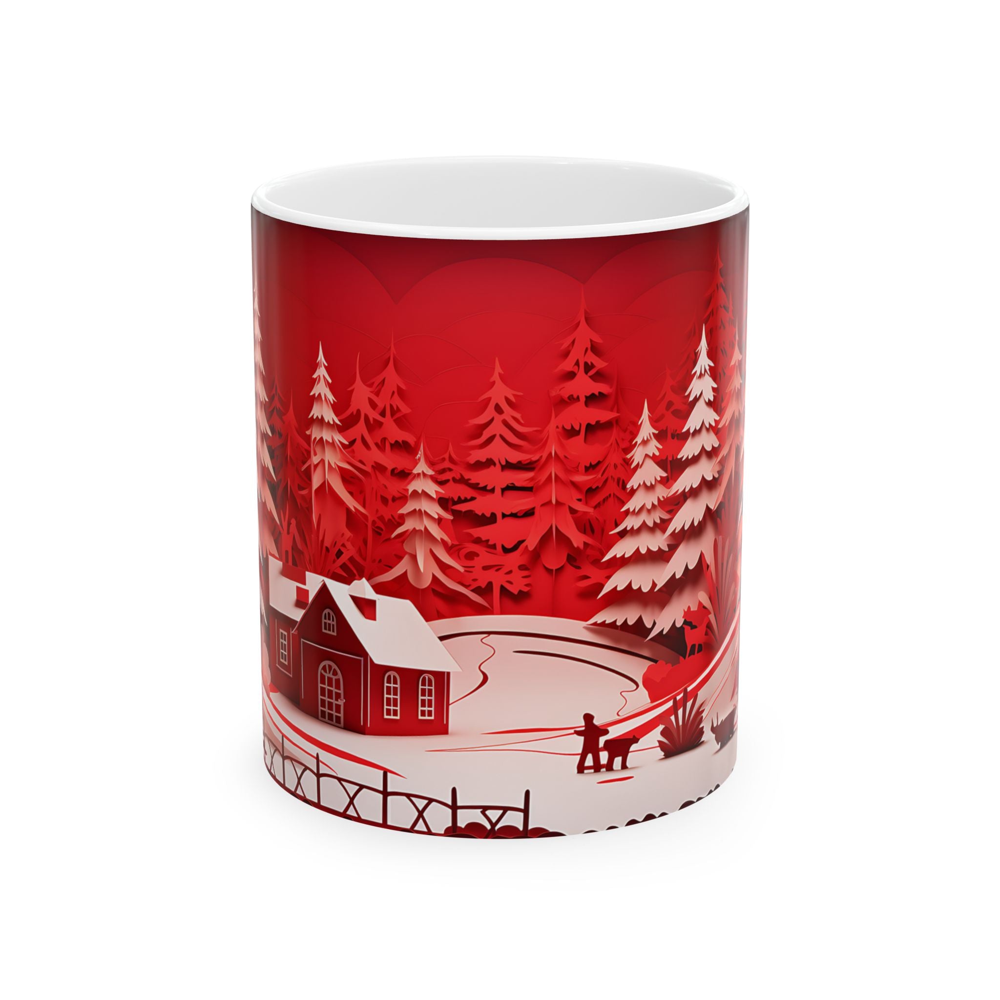 Winter Wonderland Paper Cut Mug