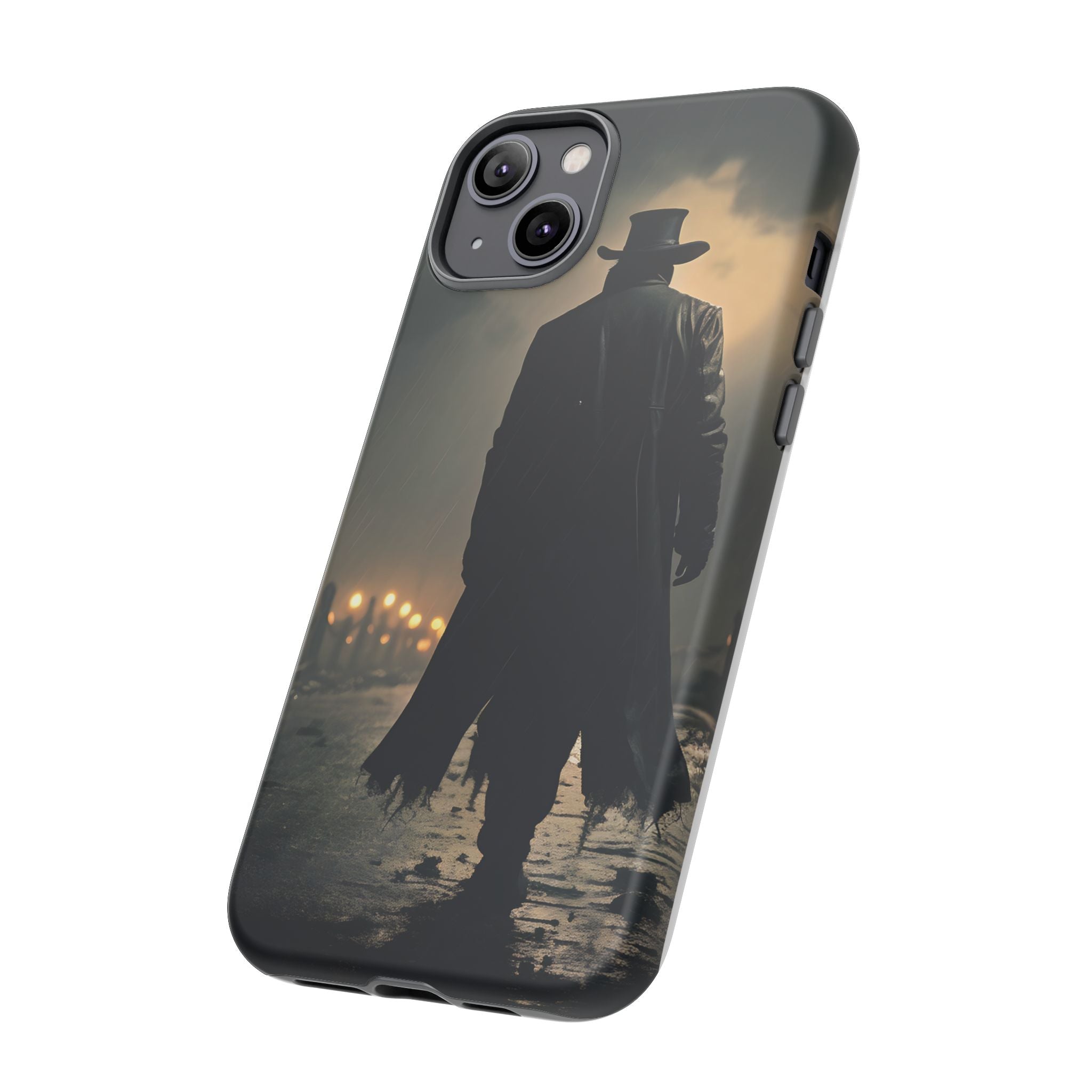 Mysterious Night Walk Hexagon Stone iPhone Case