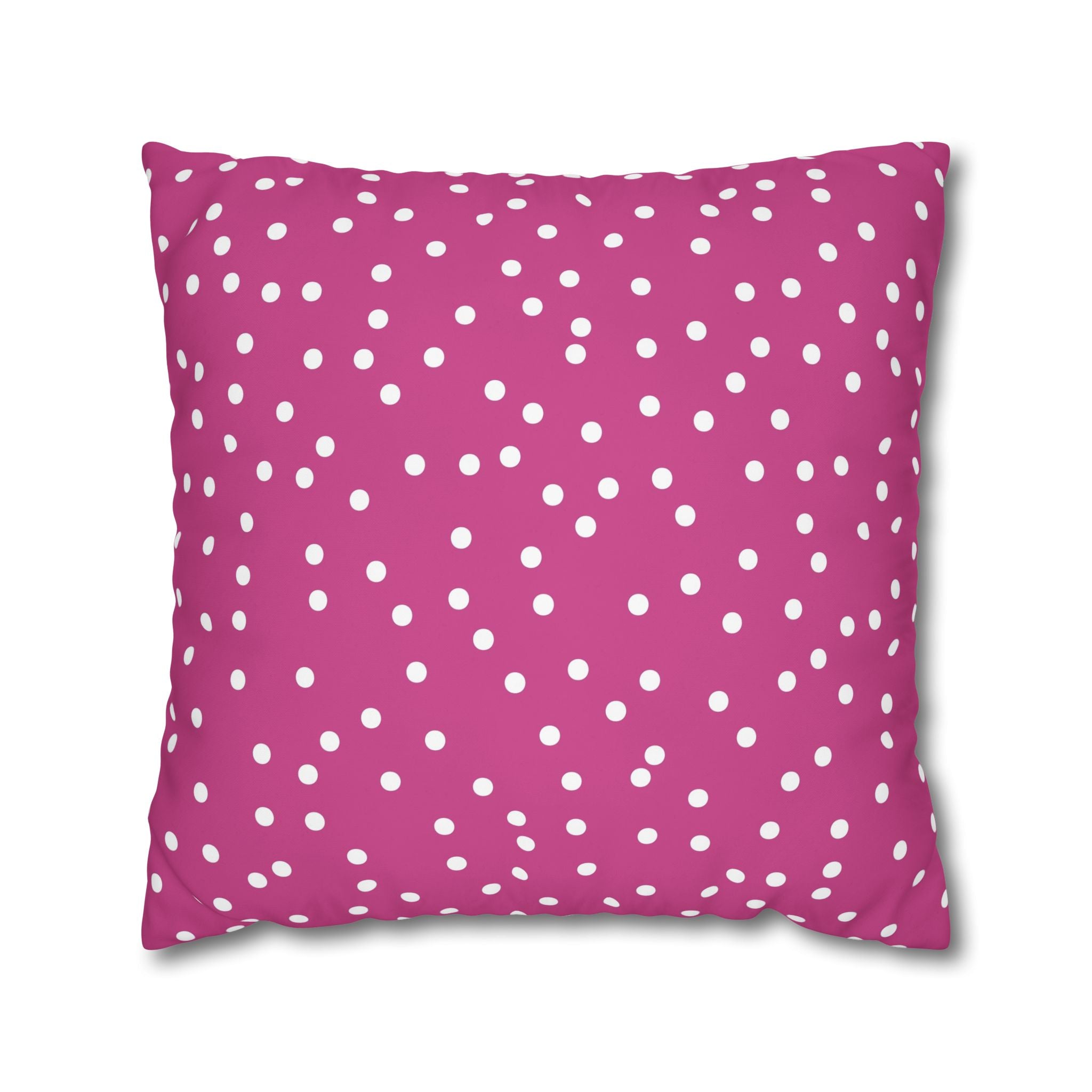 Magenta Polka Dot Pillowcase