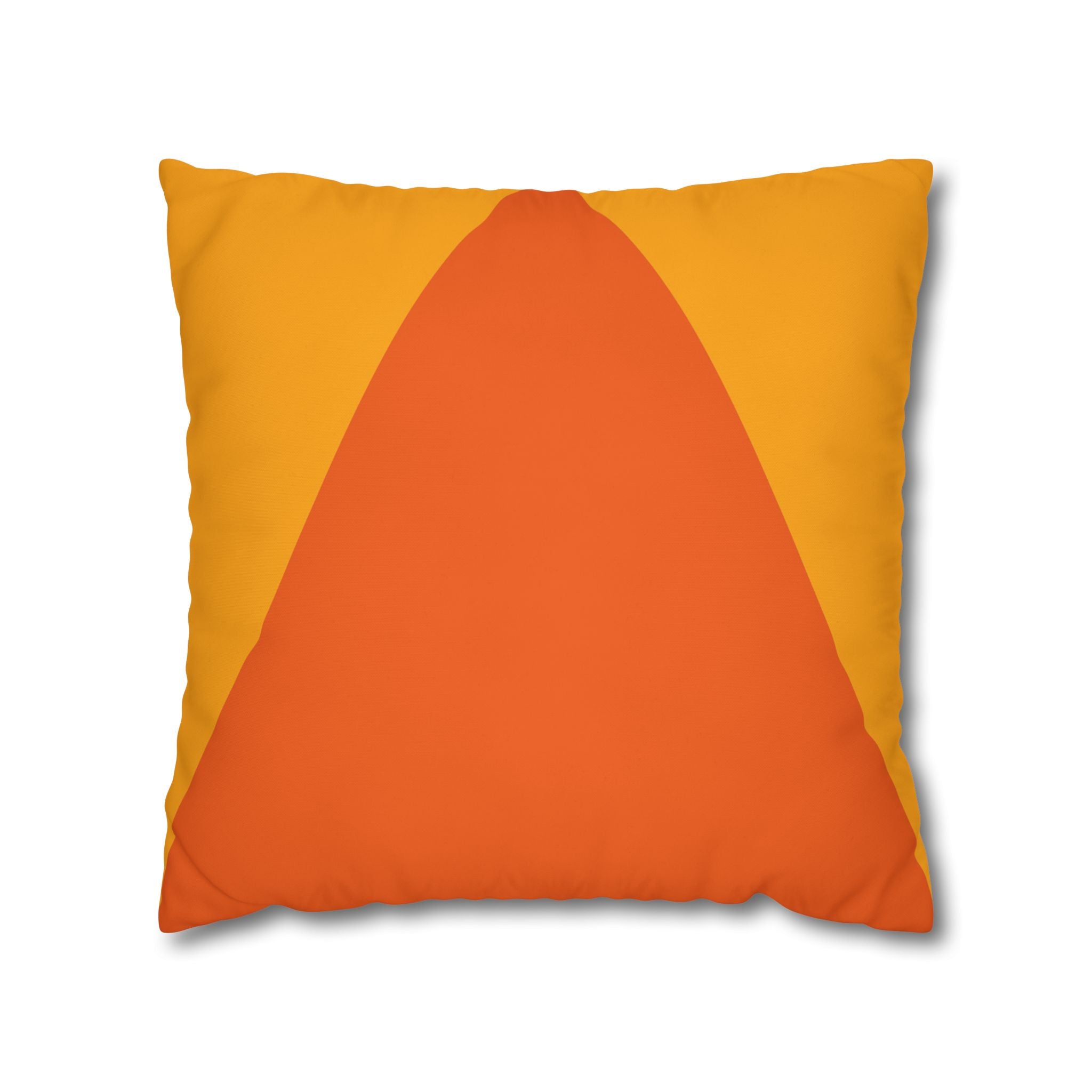 Geometric Orange Pillowcase - Modern Design