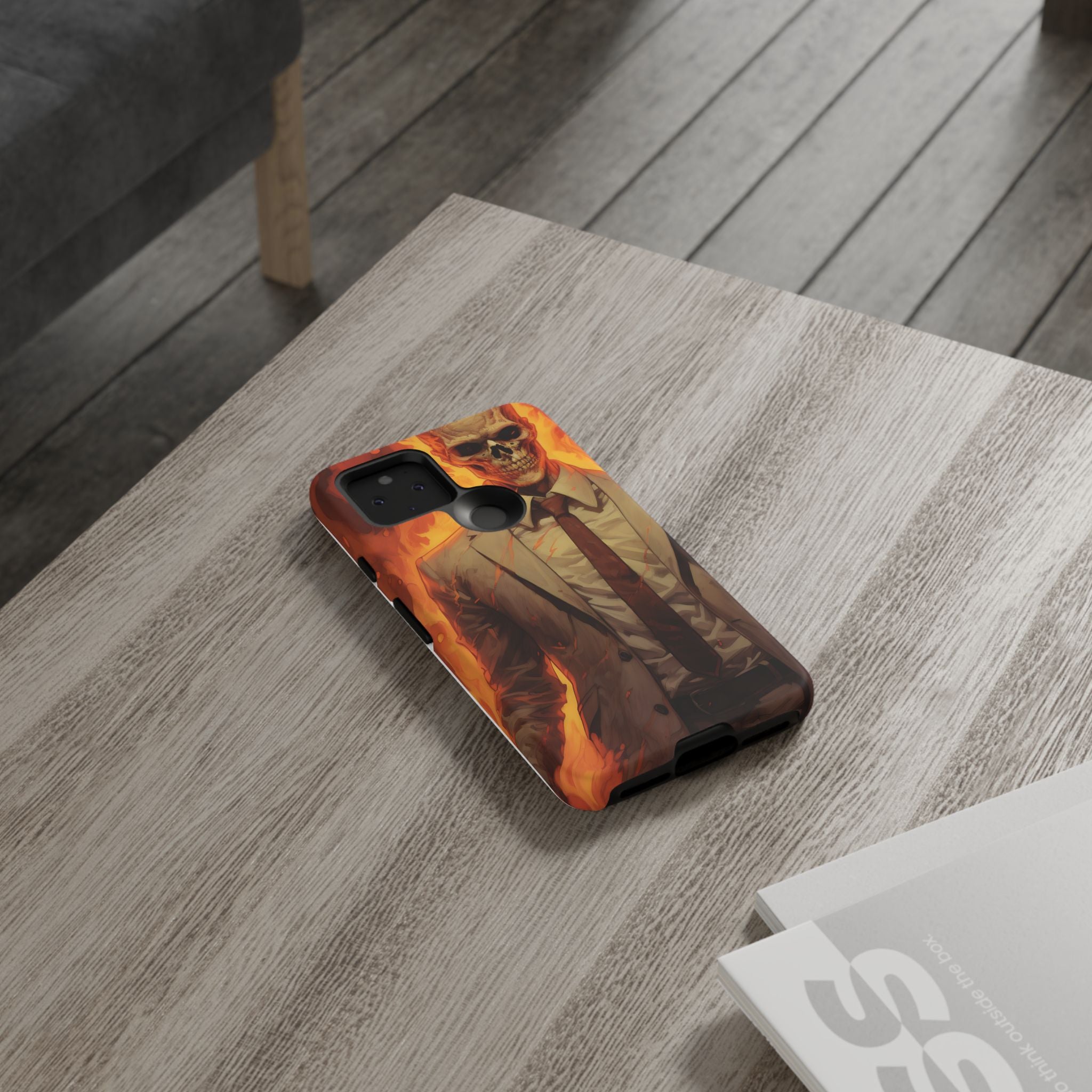 Fiery Skull Man Google Google Pixel Case (All Models)