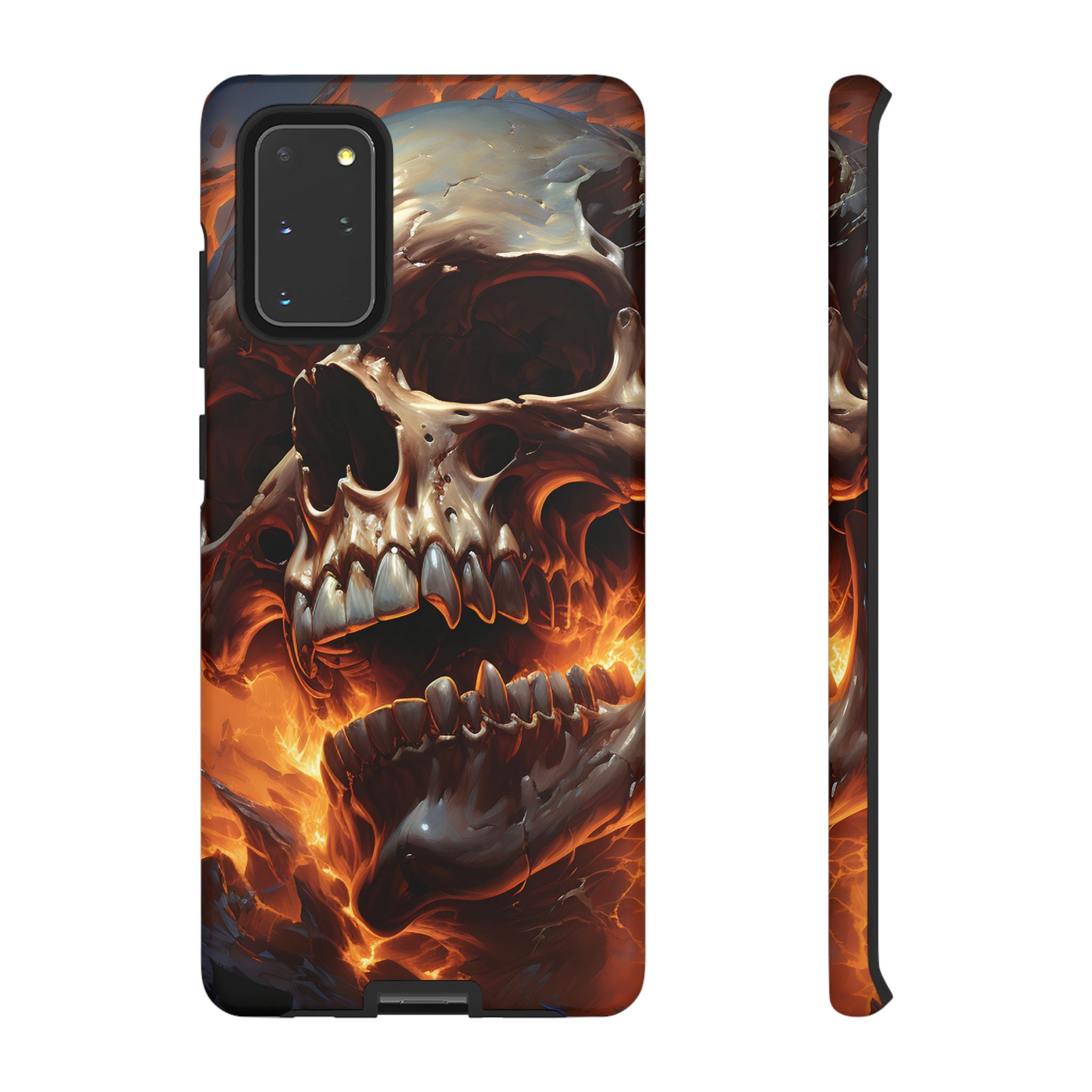 Fiery Skull Samsung Phone Case