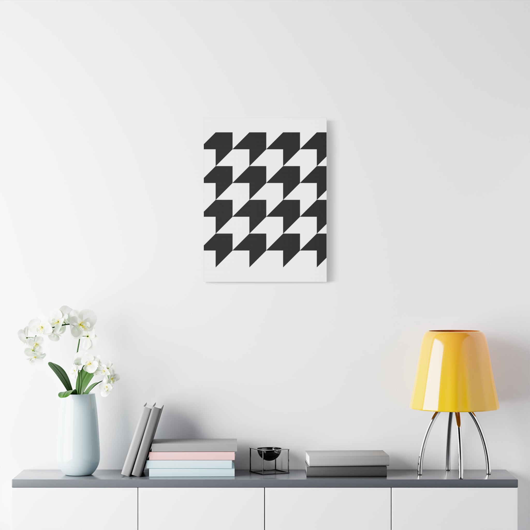 Geometric Arrow Canvas Art - Modern Minimalist