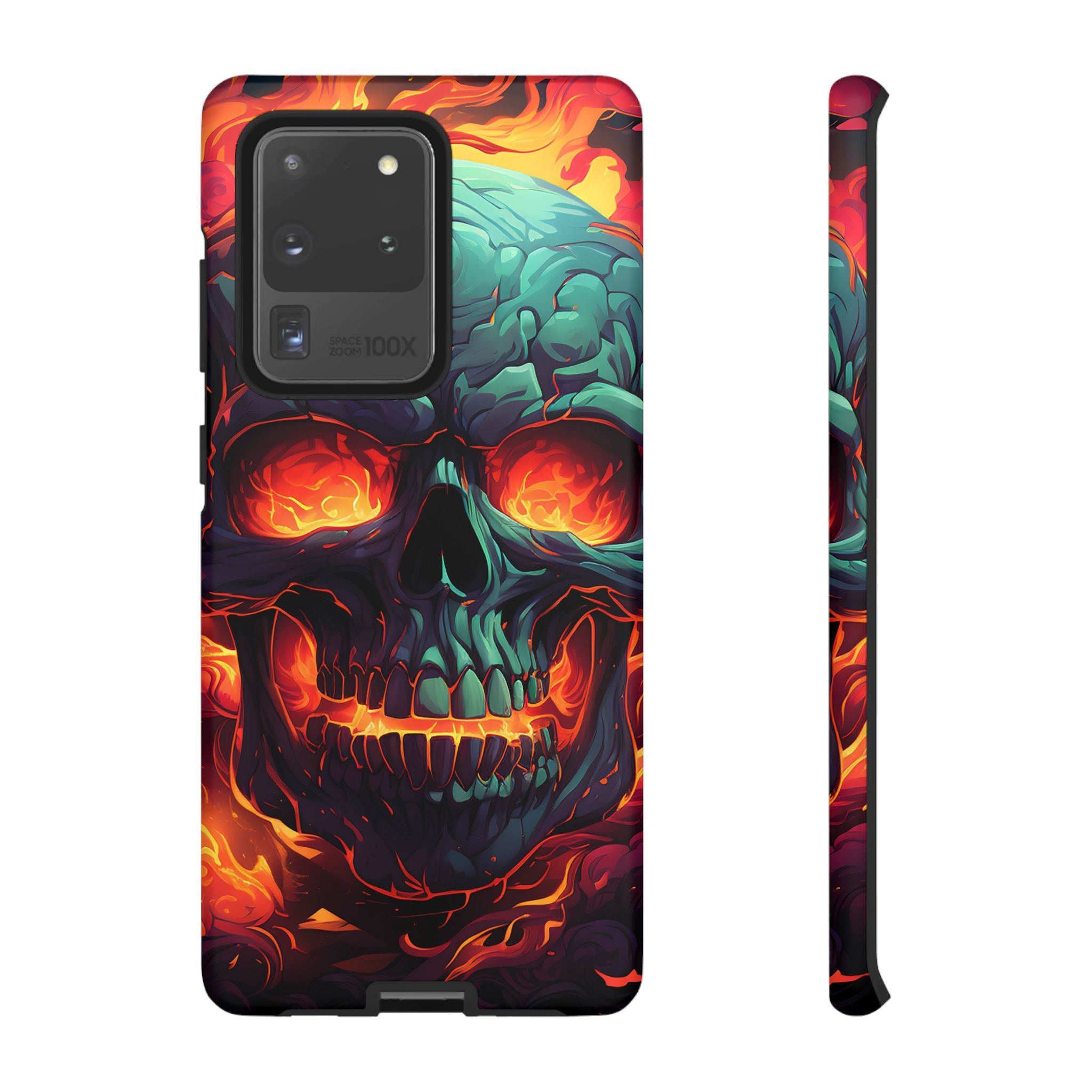 Fiery Skull Samsung Phone Case