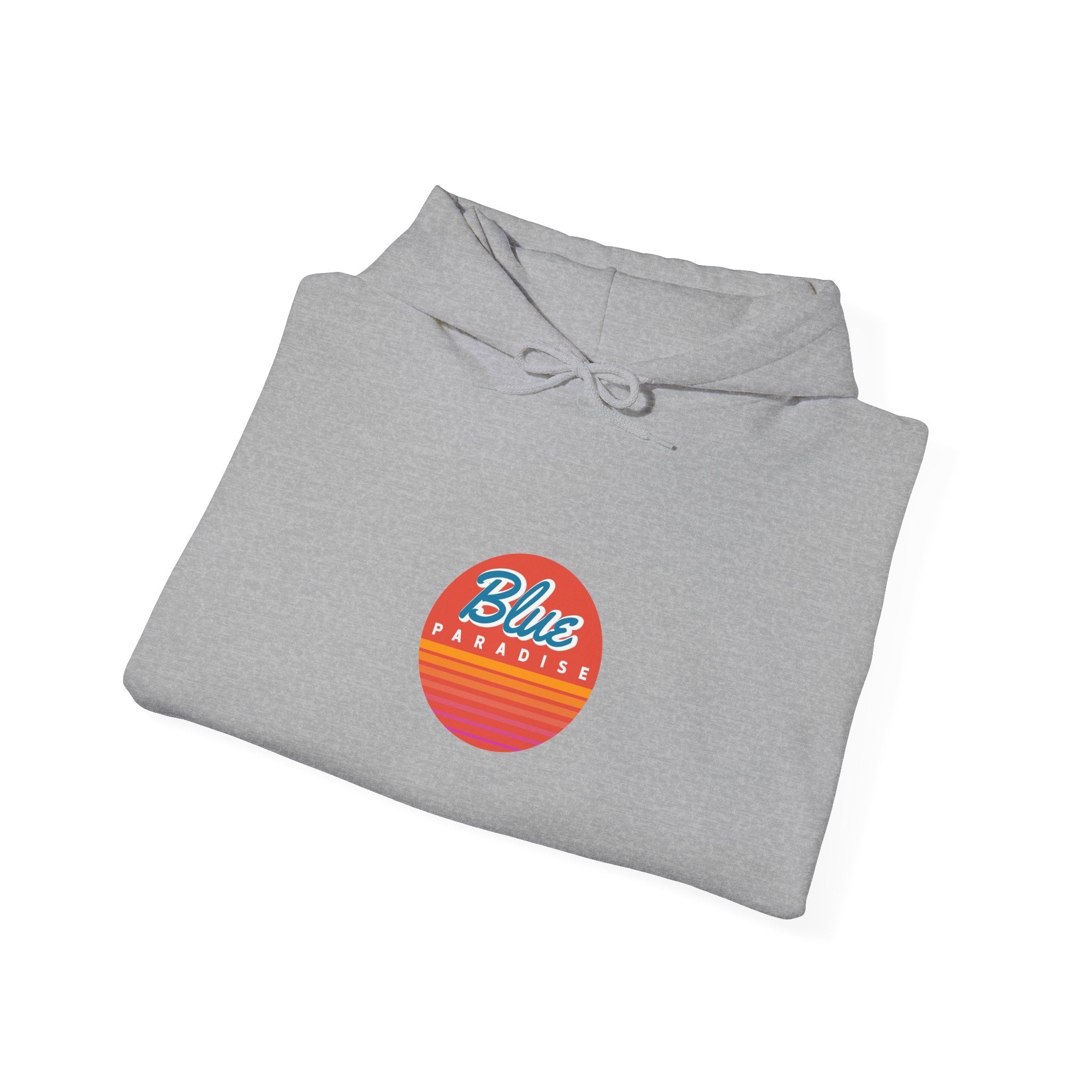 Blue Paradise Retro Sunset Hoodie