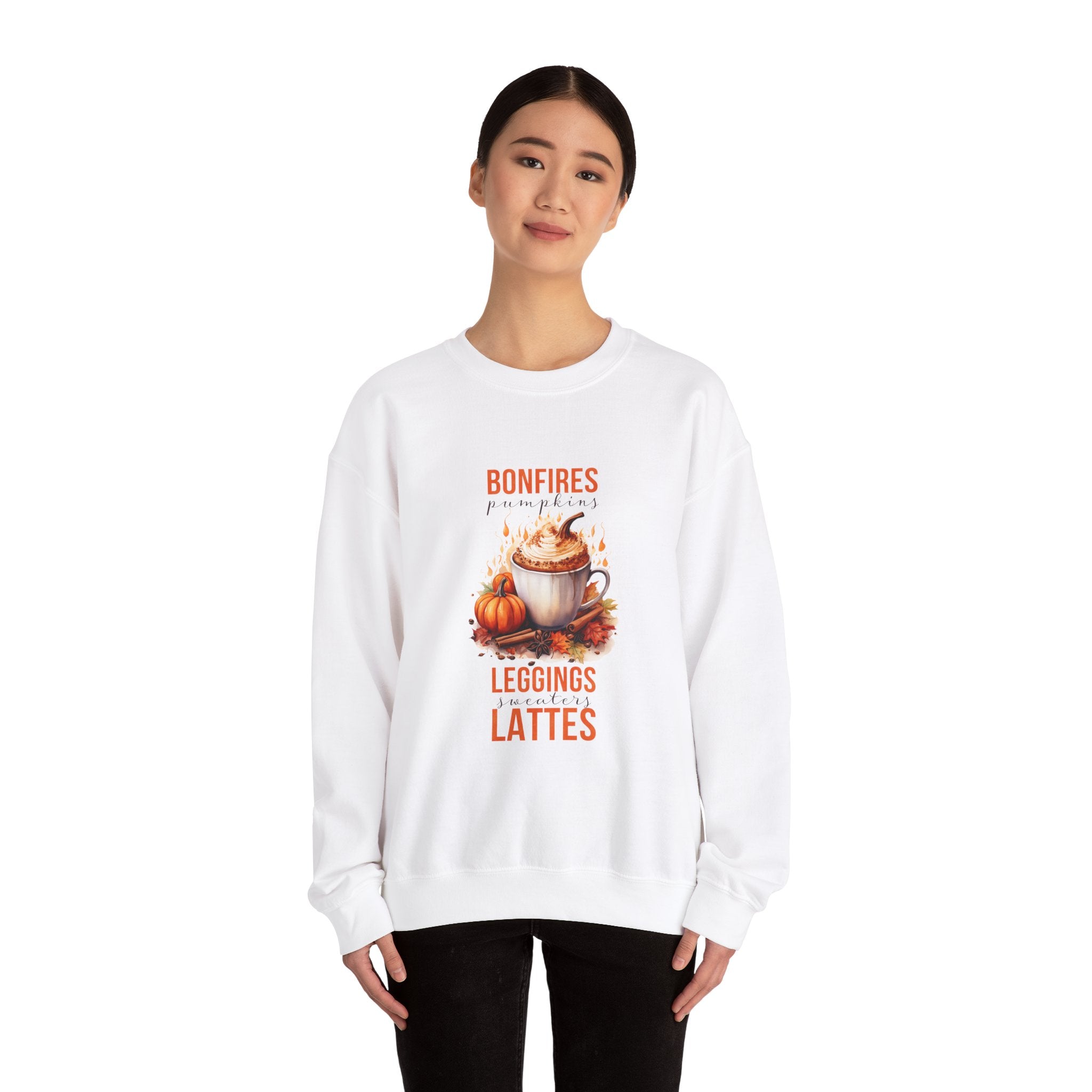 Cozy Autumn Bonfire Pumpkin Sweatshirt