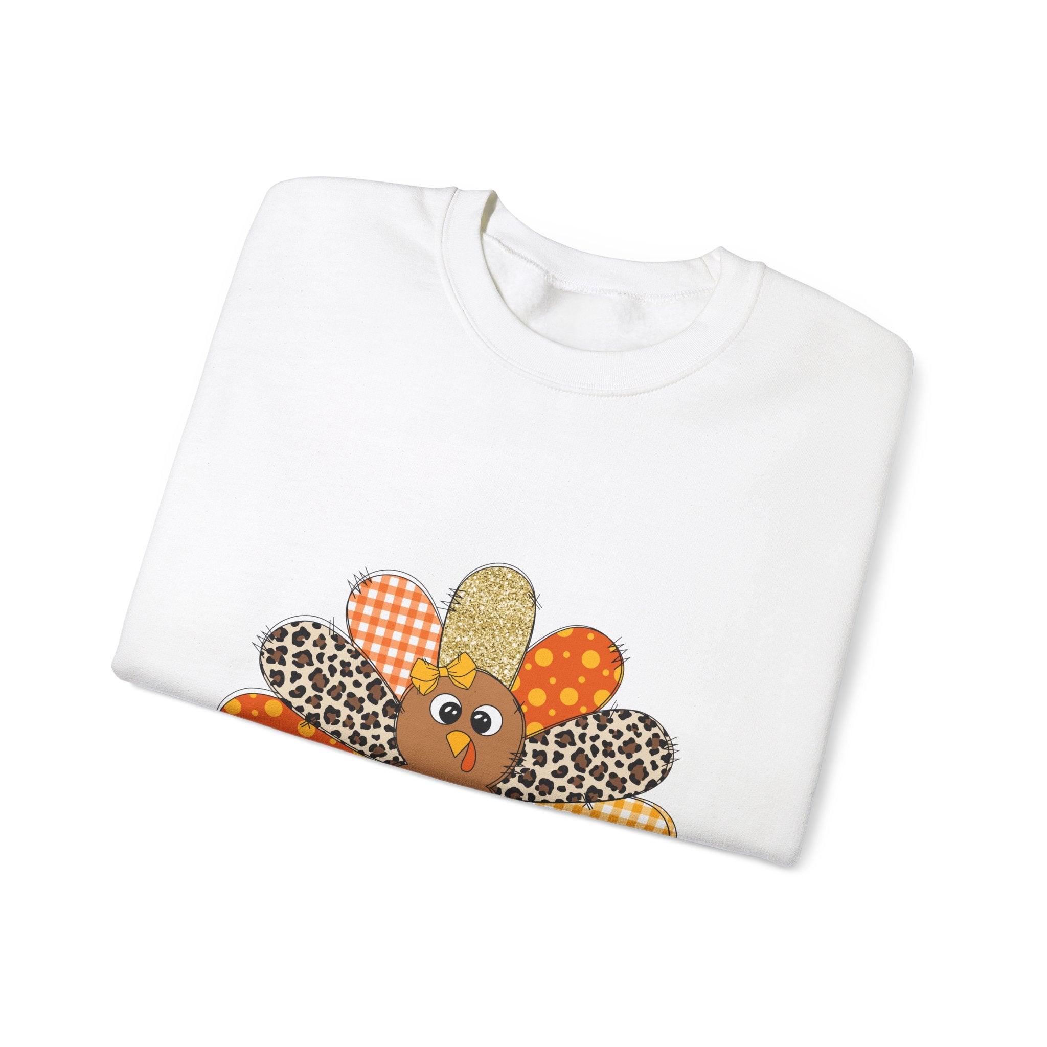 Patchwork Turkey Thanksgiving Sweatshirt