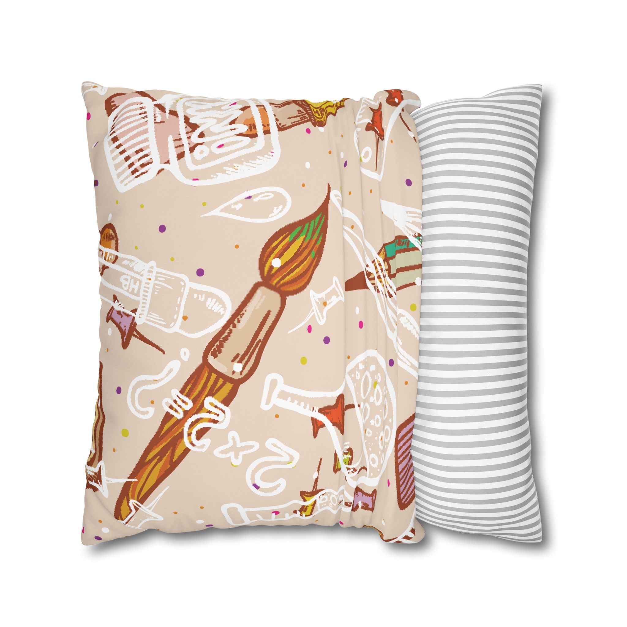 Whimsical School Supplies Pillowcase