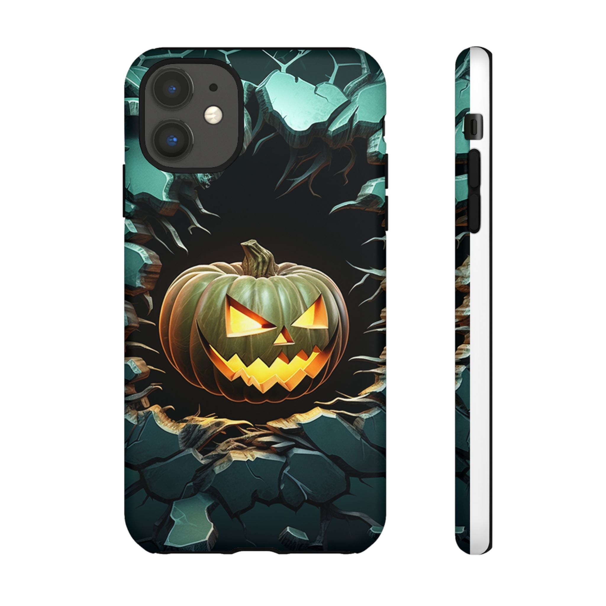 Spooky Jack-o'-Lantern Hexagon iPhone Case