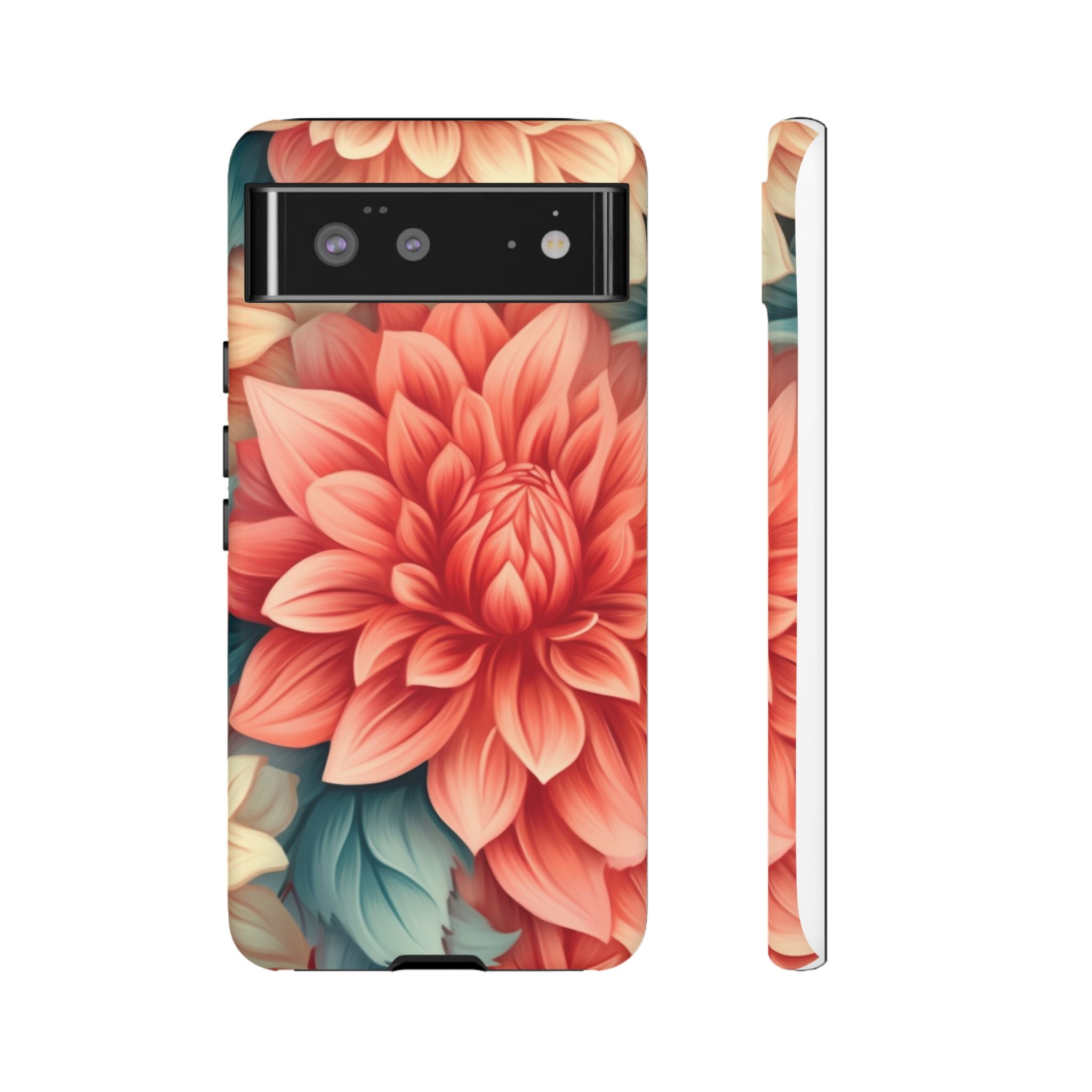 Coral Dahlia Google Pixel Case (All Models)