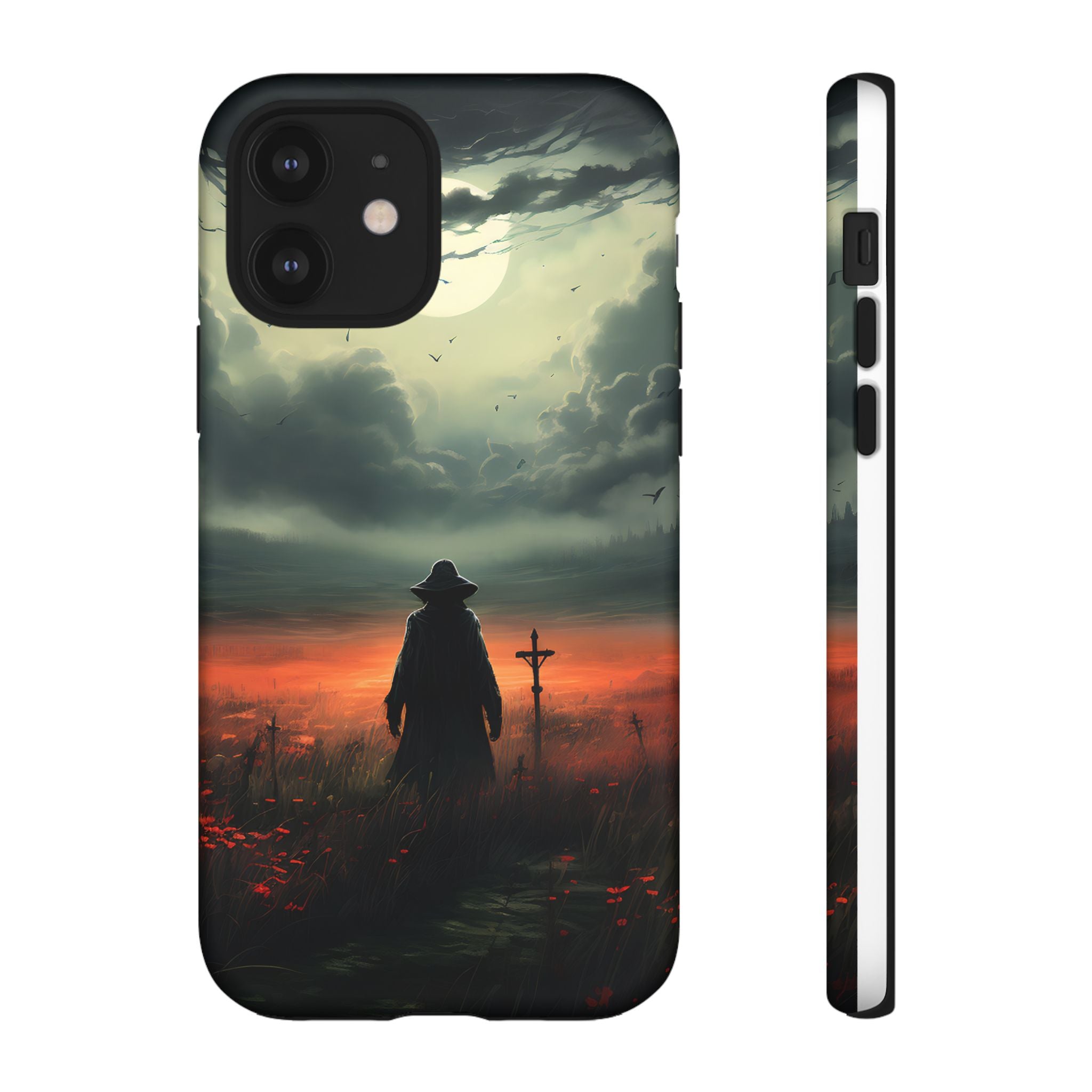 Haunted Field Hexagon Stone iPhone Case