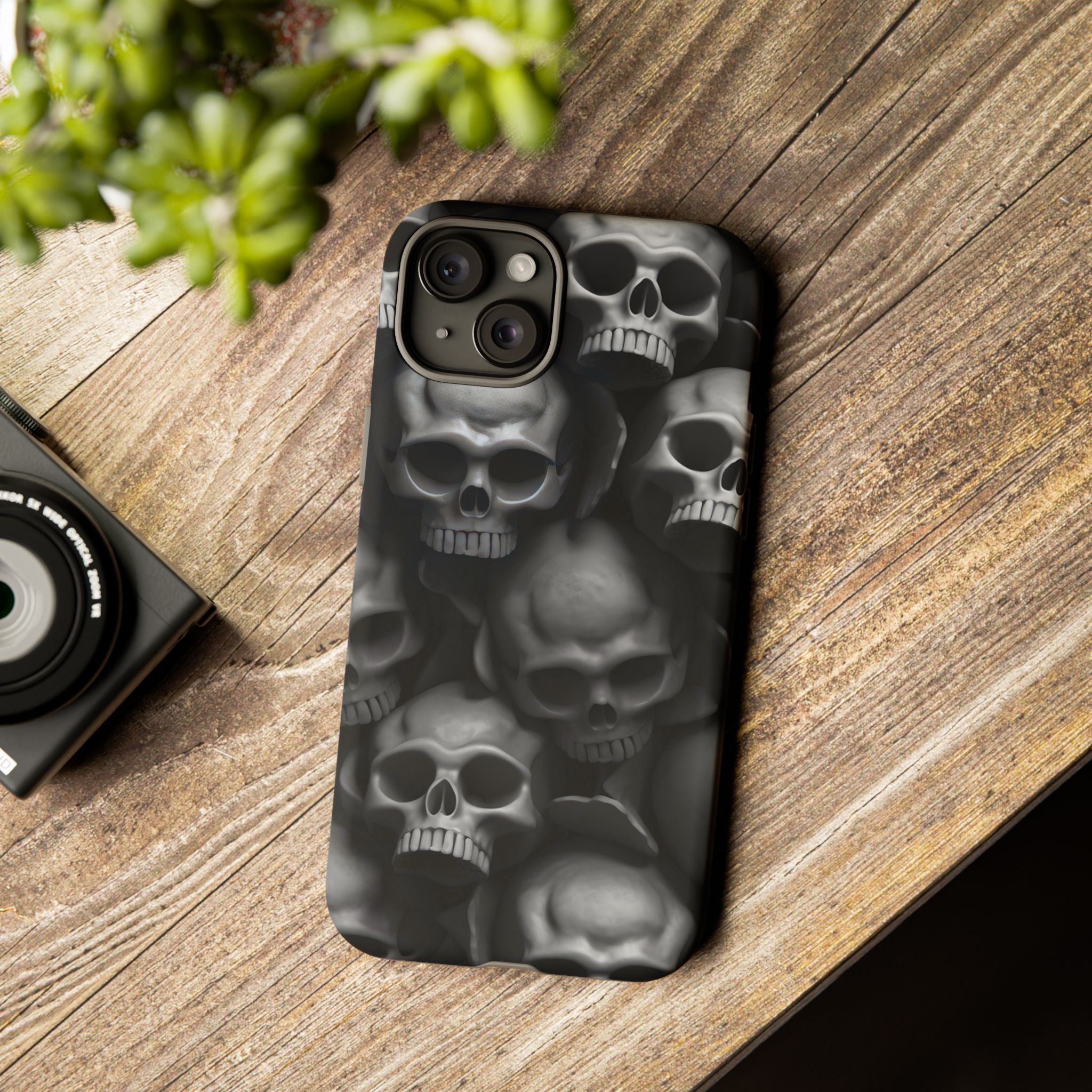 Memento Mori: Hexagon Stone iPhone Case