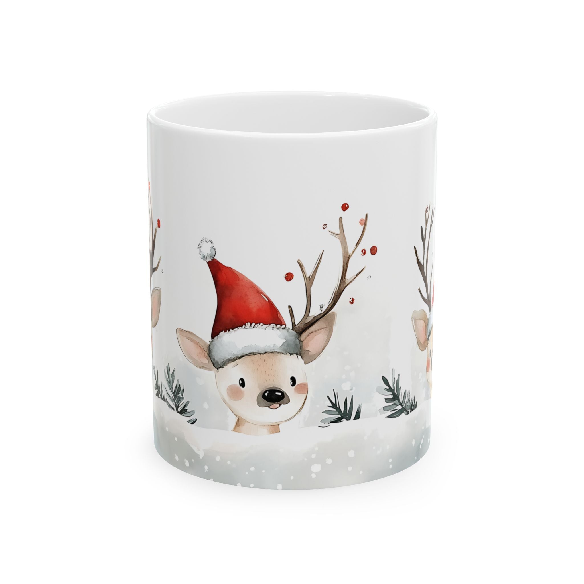 Cute Reindeer Christmas Mug