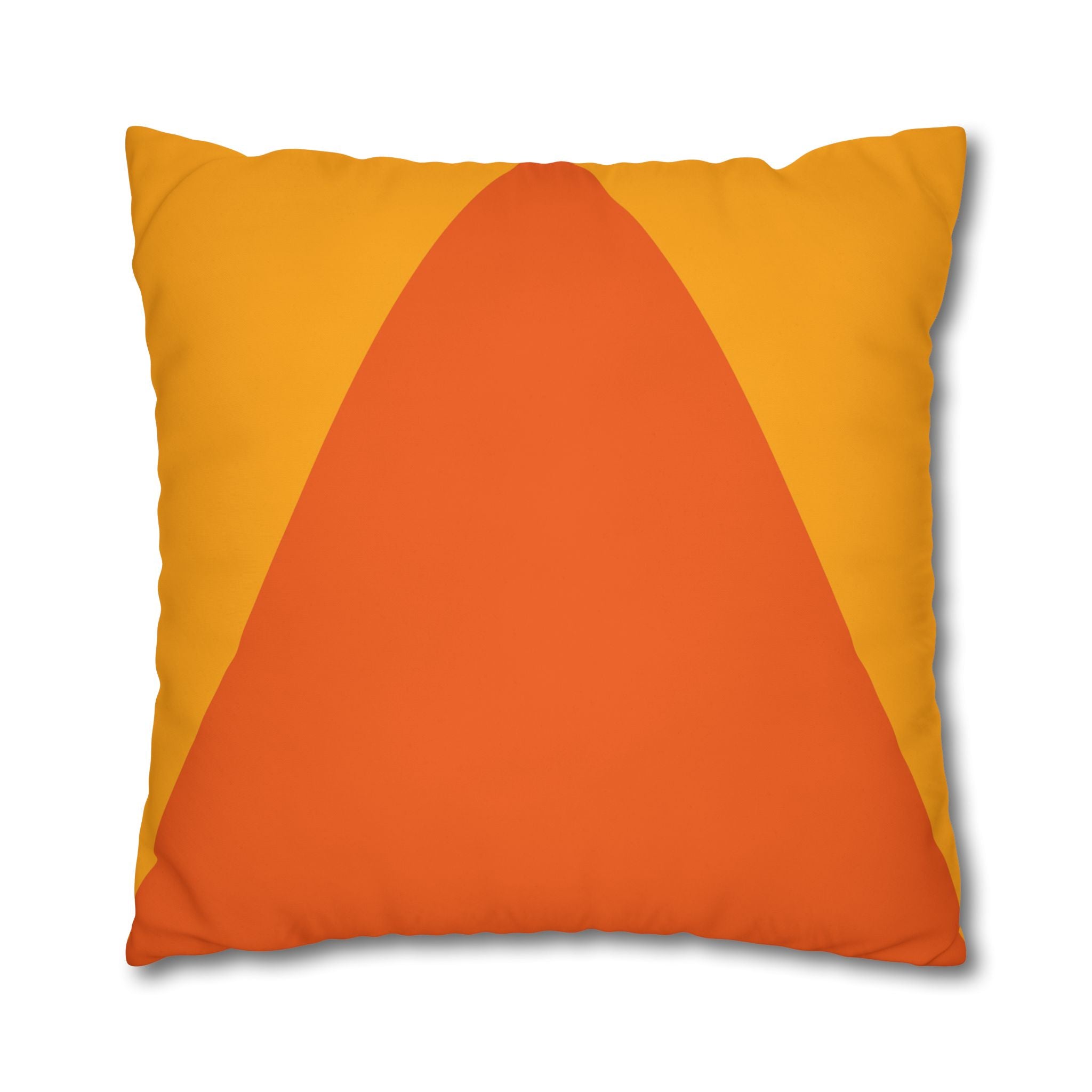 Geometric Orange Pillowcase - Modern Design